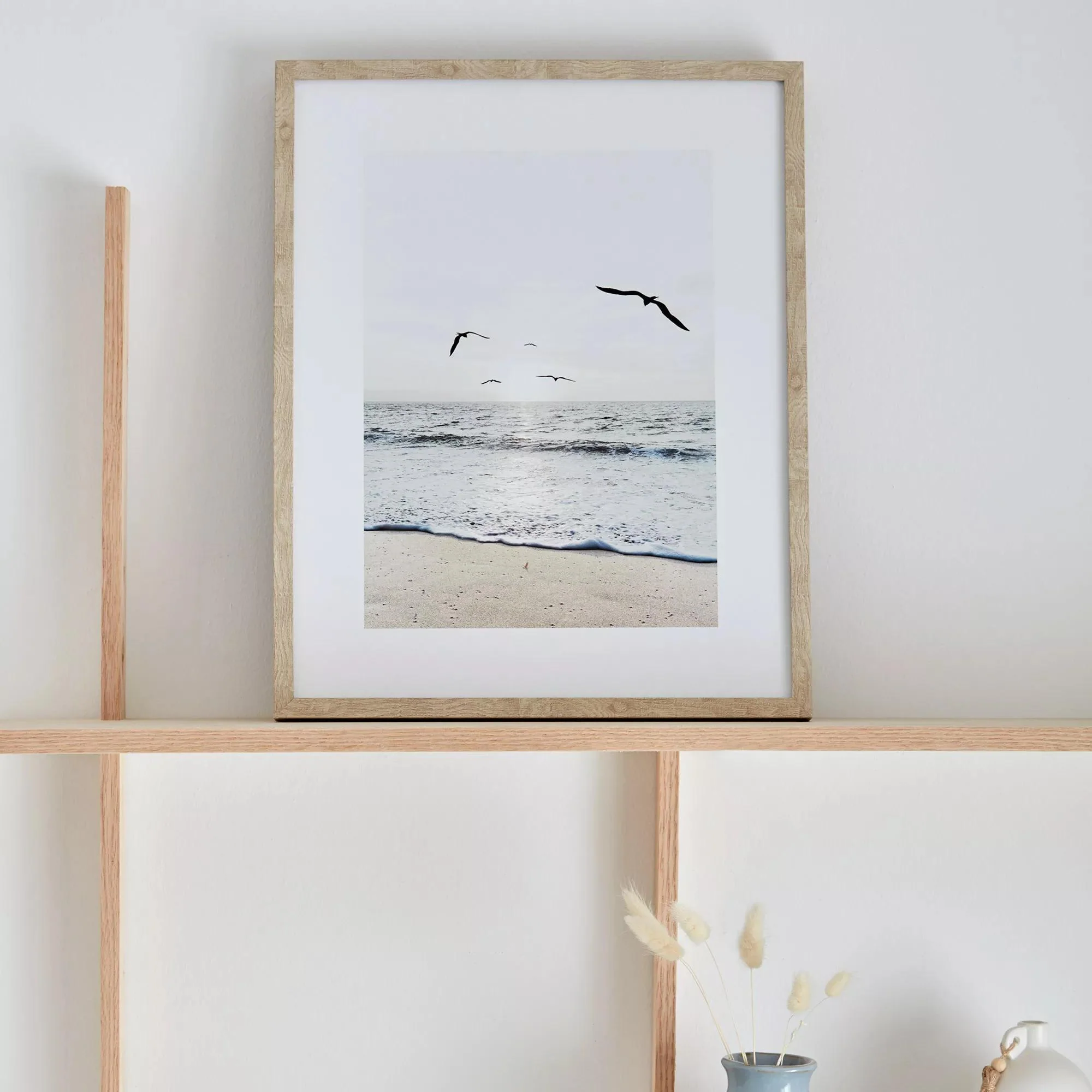 Morning at the Beach Framed Canvas - Image 2