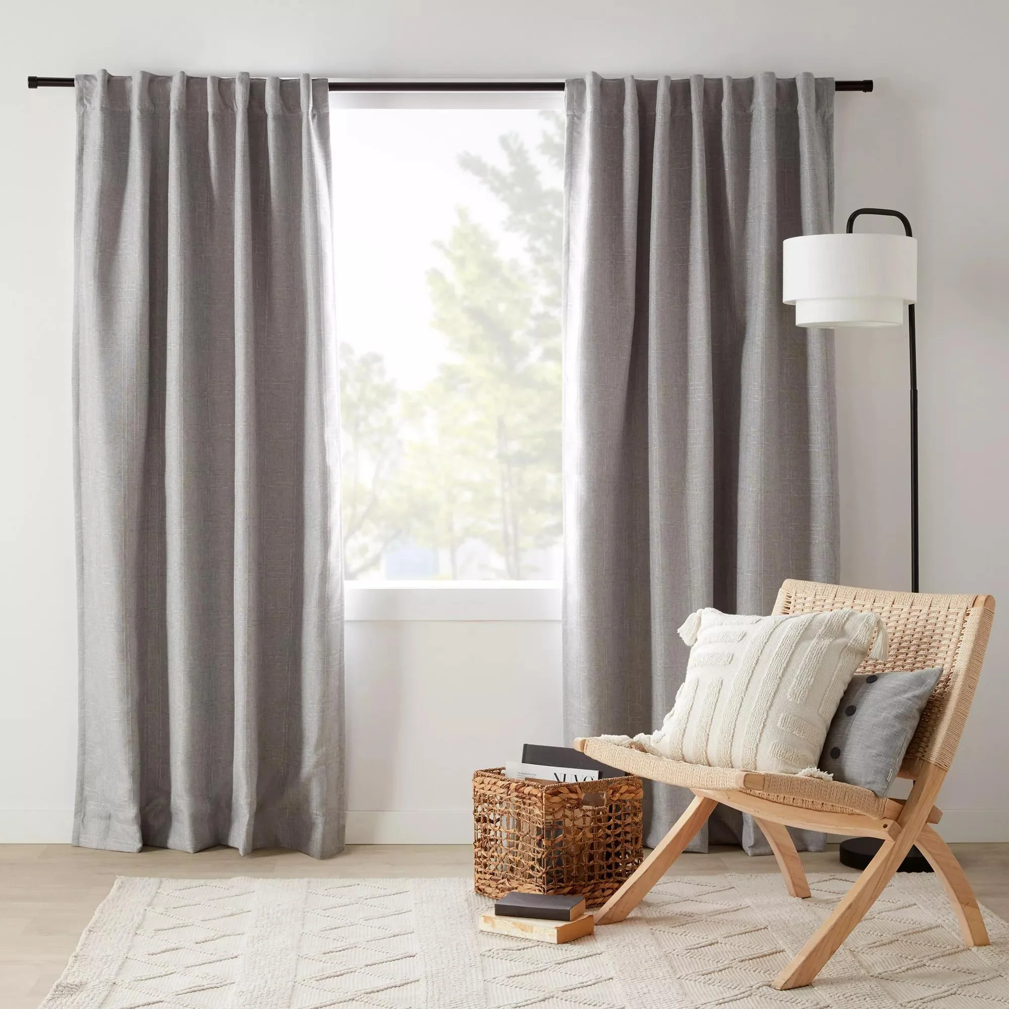 Grey Mullins Blackout Back-Tab Curtain - Image 2