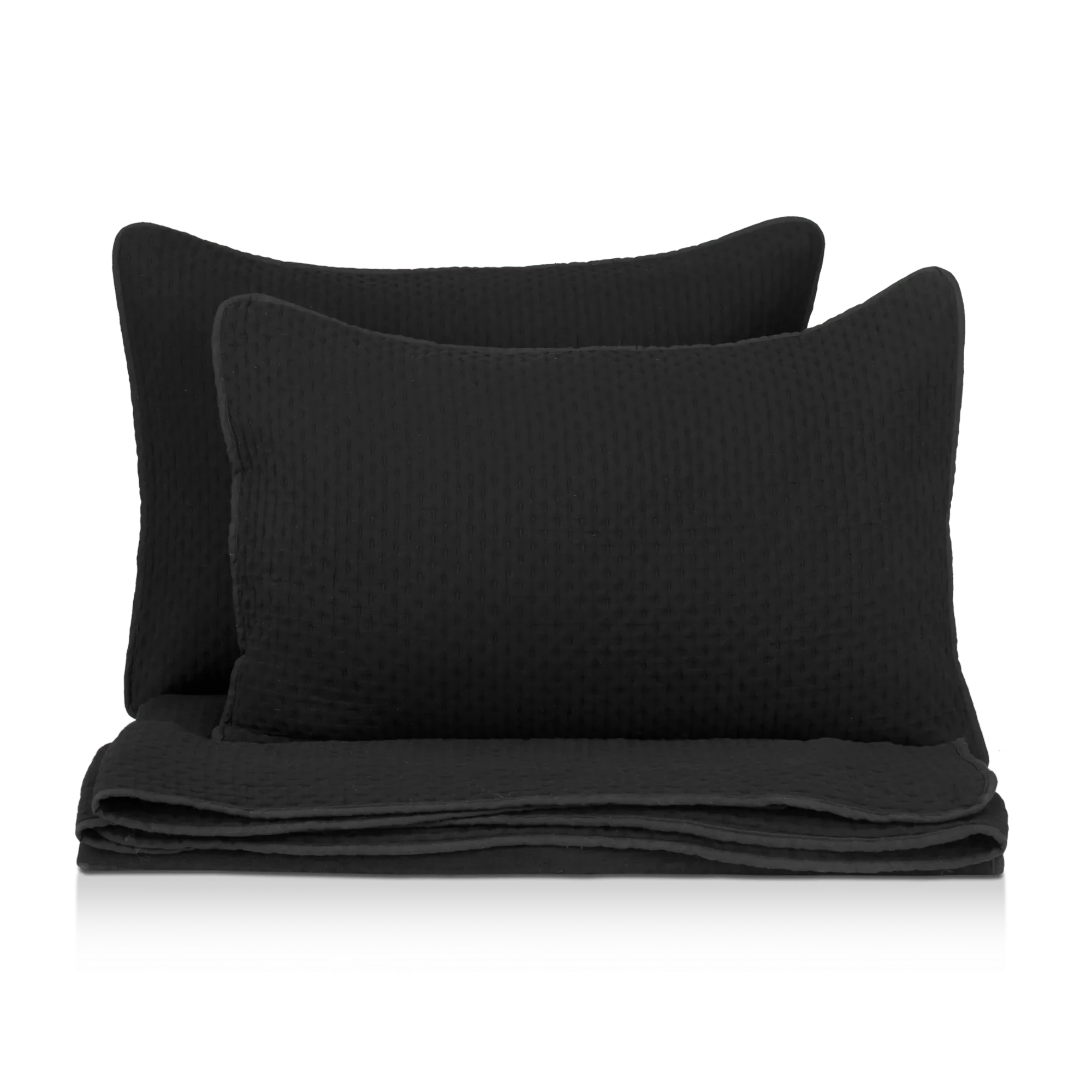 Black Nash Collection - 3-Piece Coverlet Set - Image 6