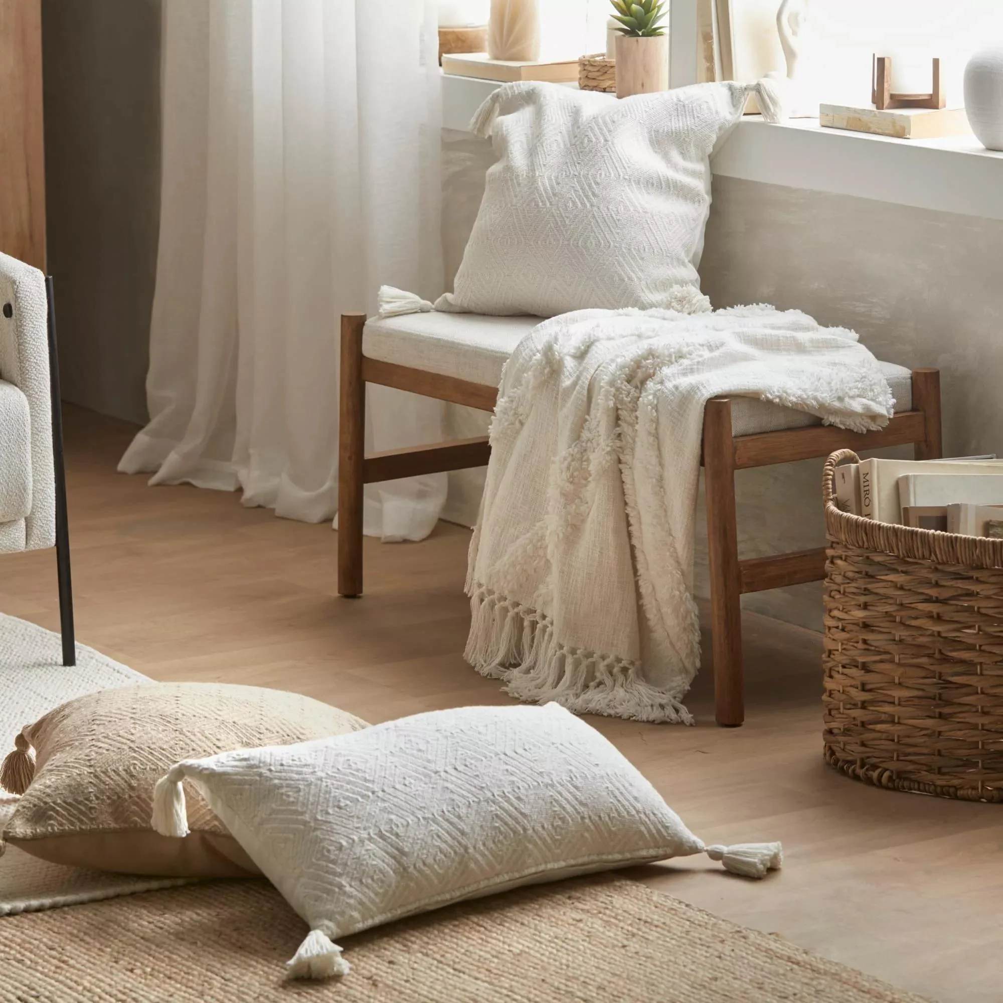 Natural Fiber Oval Storage Basket - Image 11