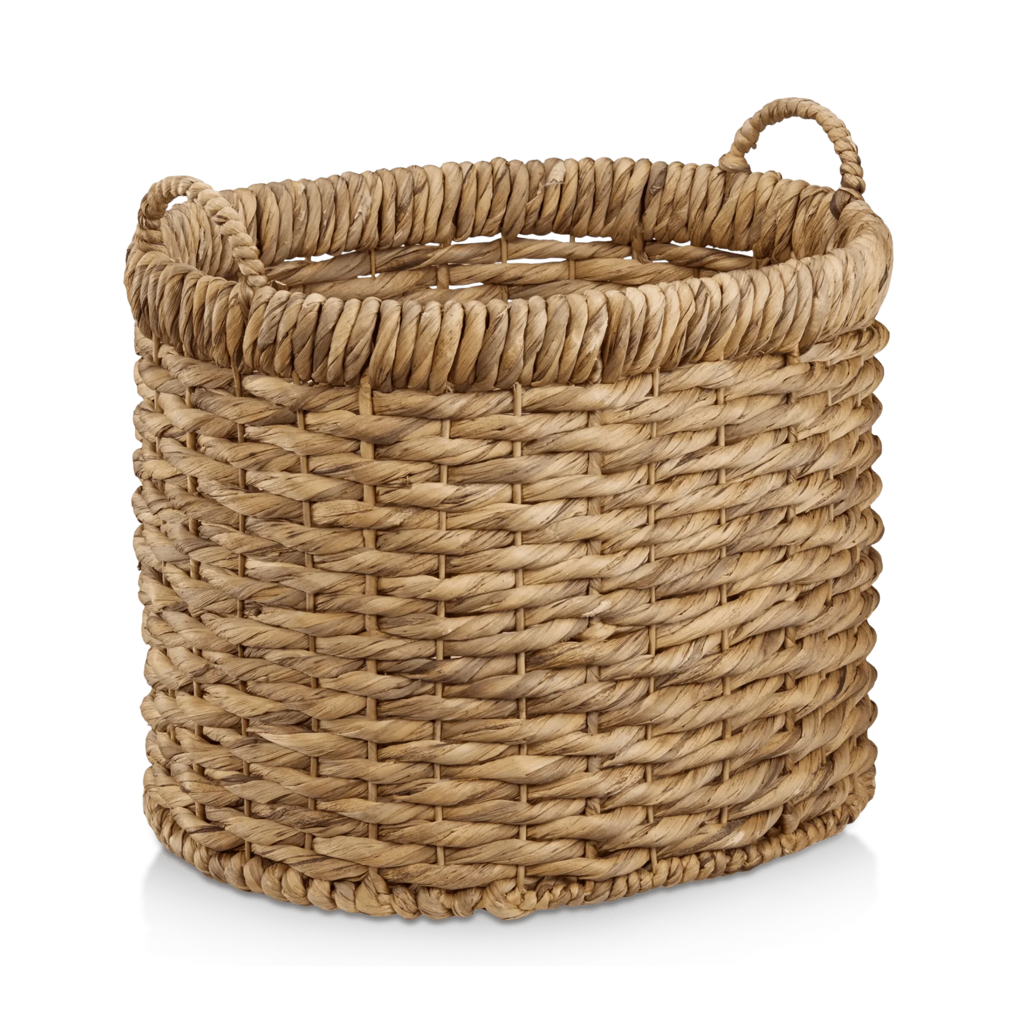 Natural Fiber Oval Storage Basket - Image 3