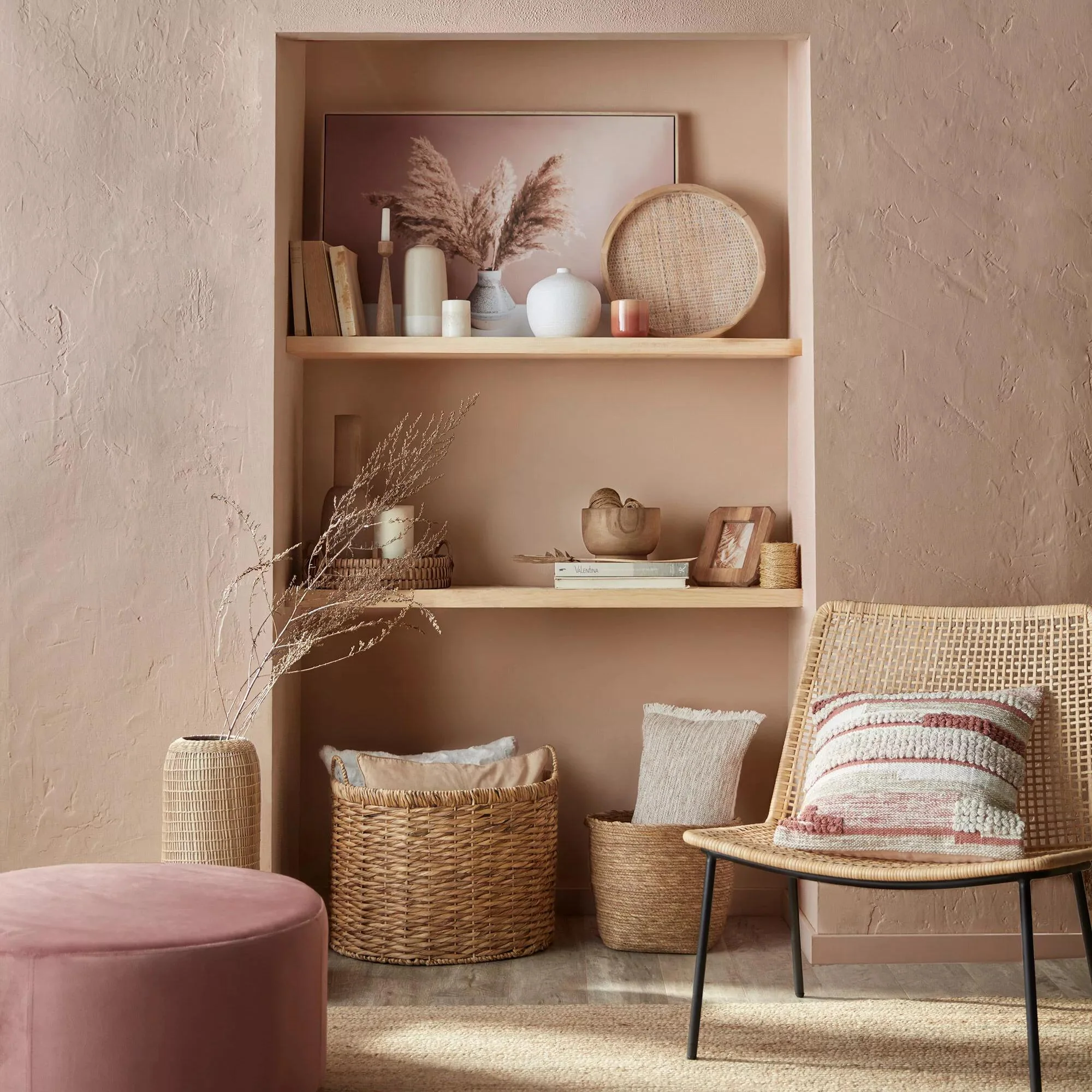 Natural Fiber Oval Storage Basket - Image 4