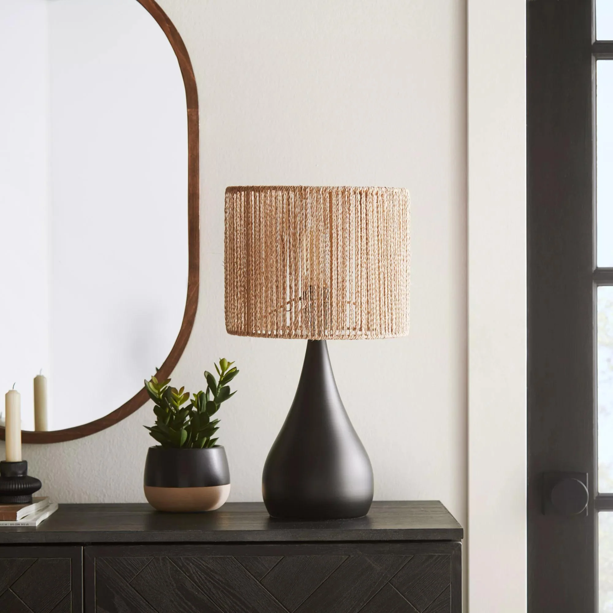 Natural Hemp Rope Lampshade - Image 2