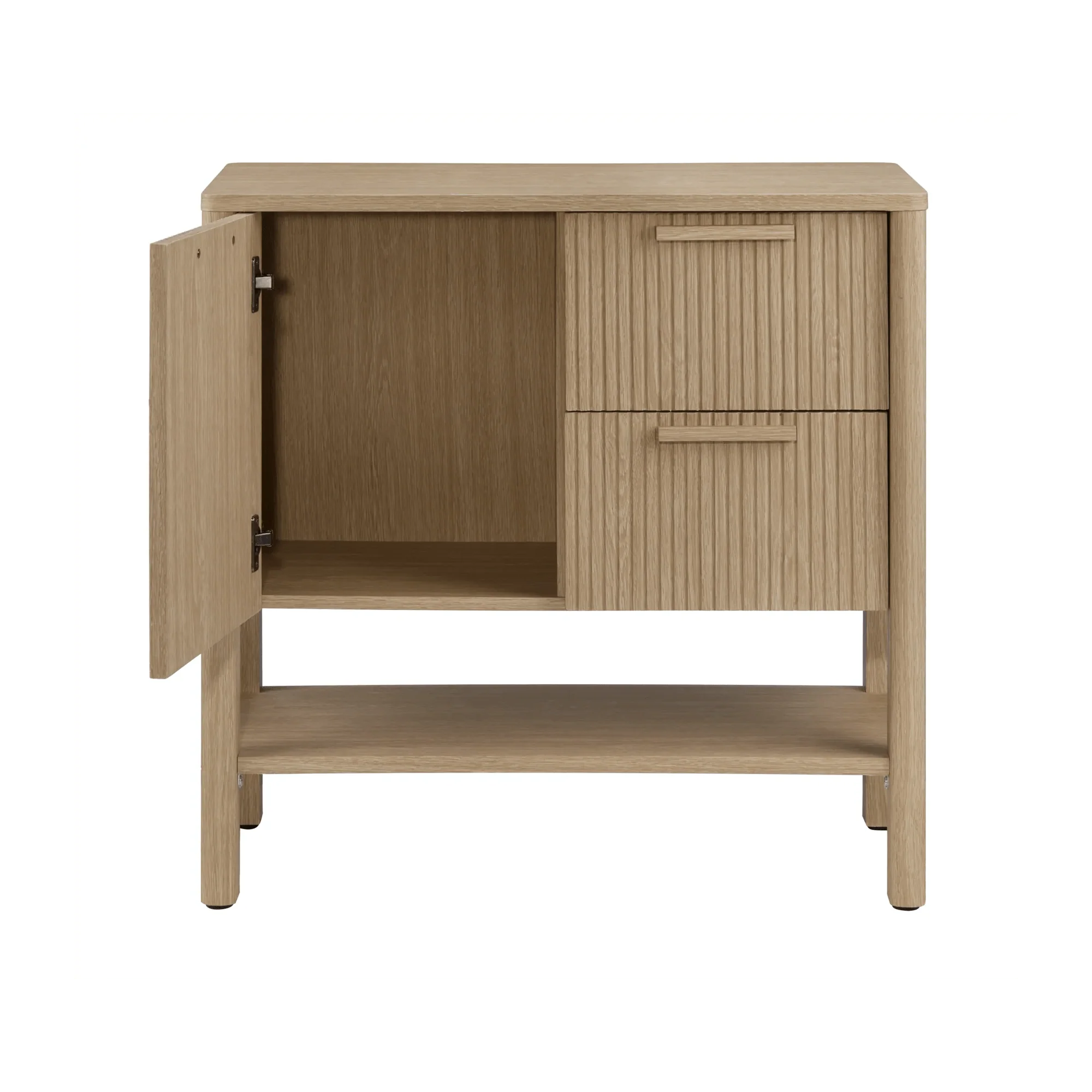 Natural Wood Buffet Cabinet - Image 3