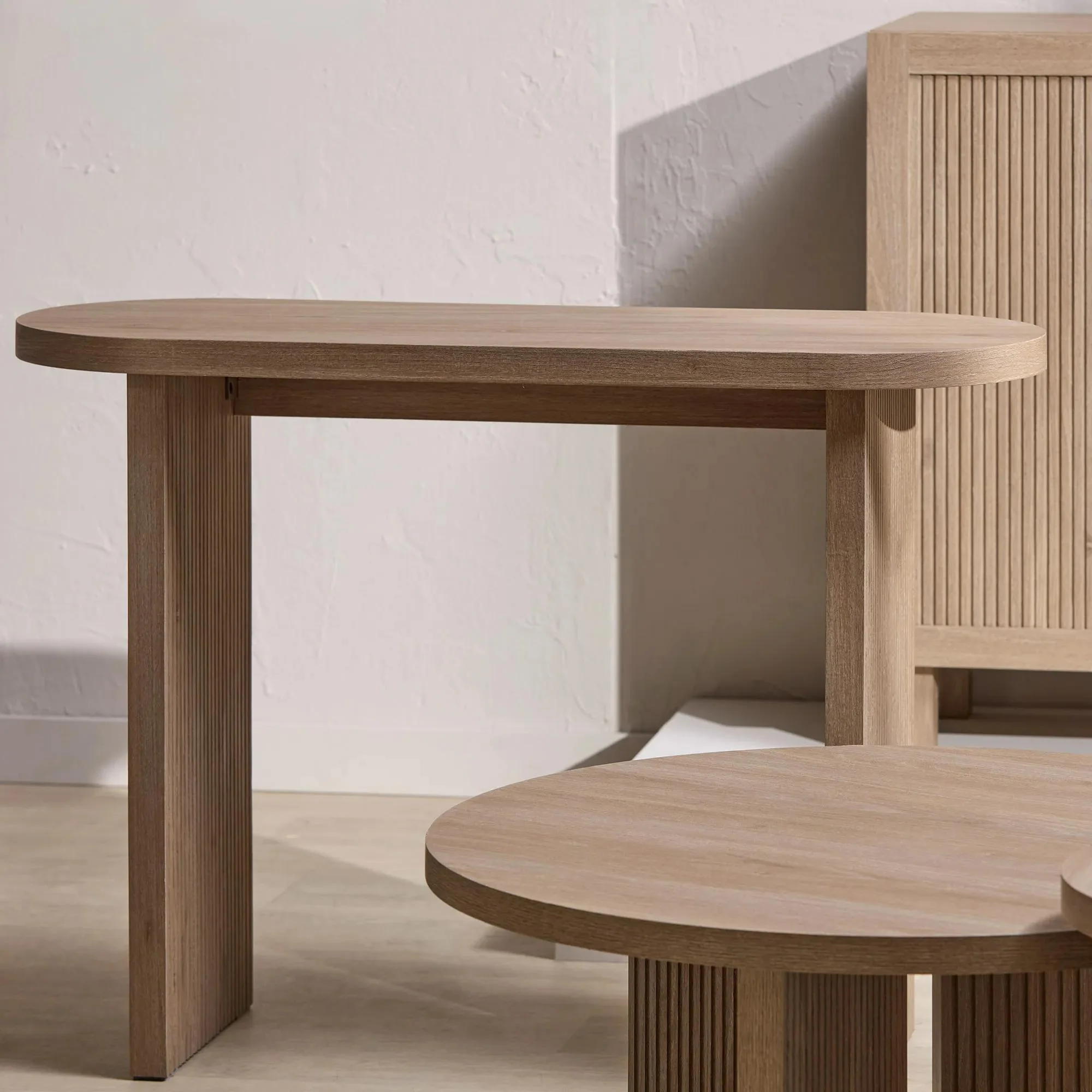 Natural Wood Console - Image 5