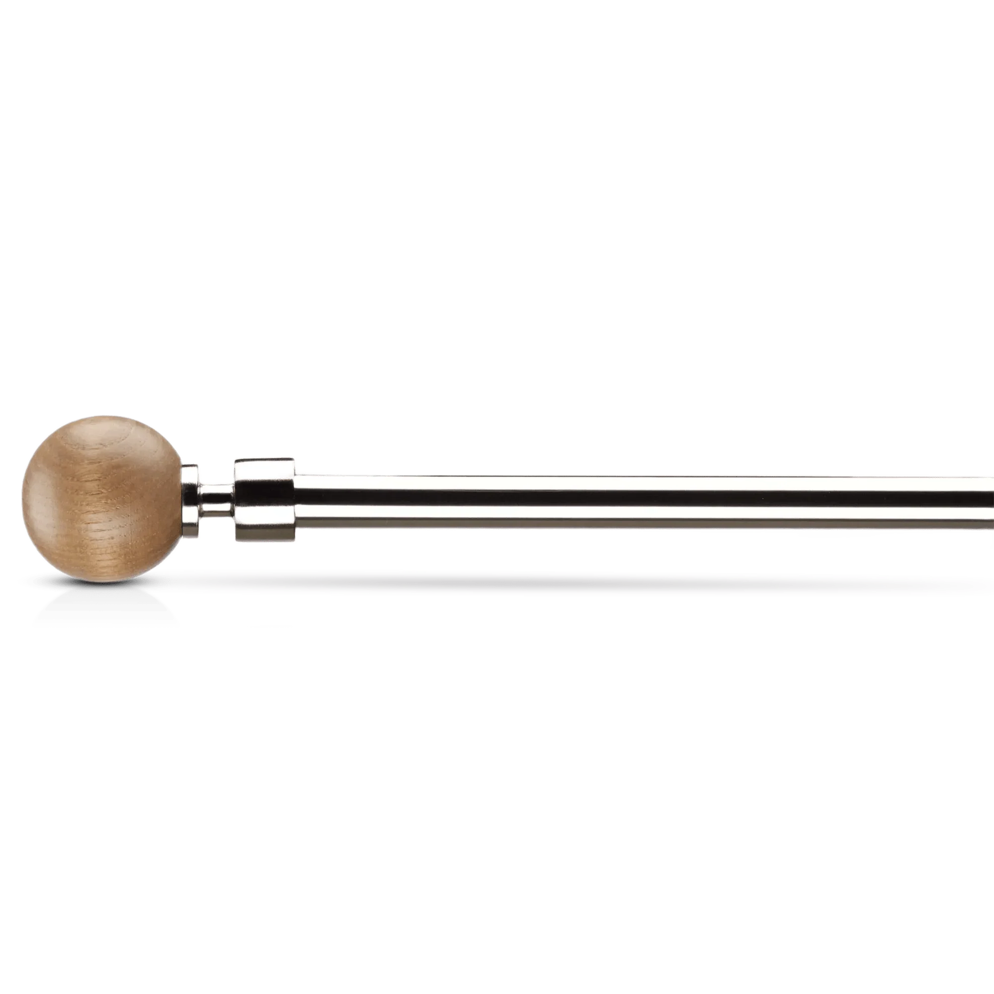 Natural Wood Curtain Rod Set - Diameter 13/16 mm - Image 3
