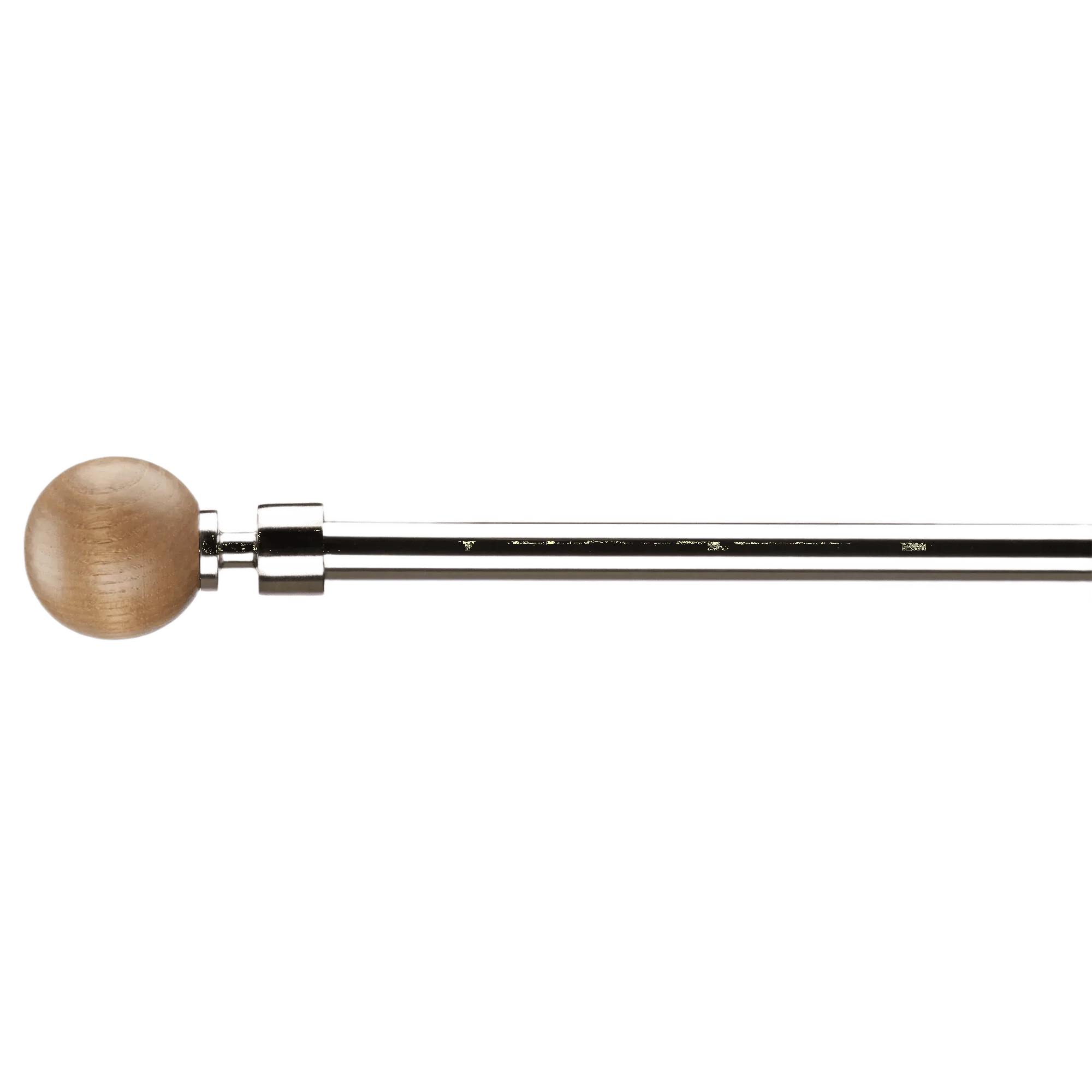 Natural Wood Curtain Rod Set - Diameter 13/16 mm - Image 4