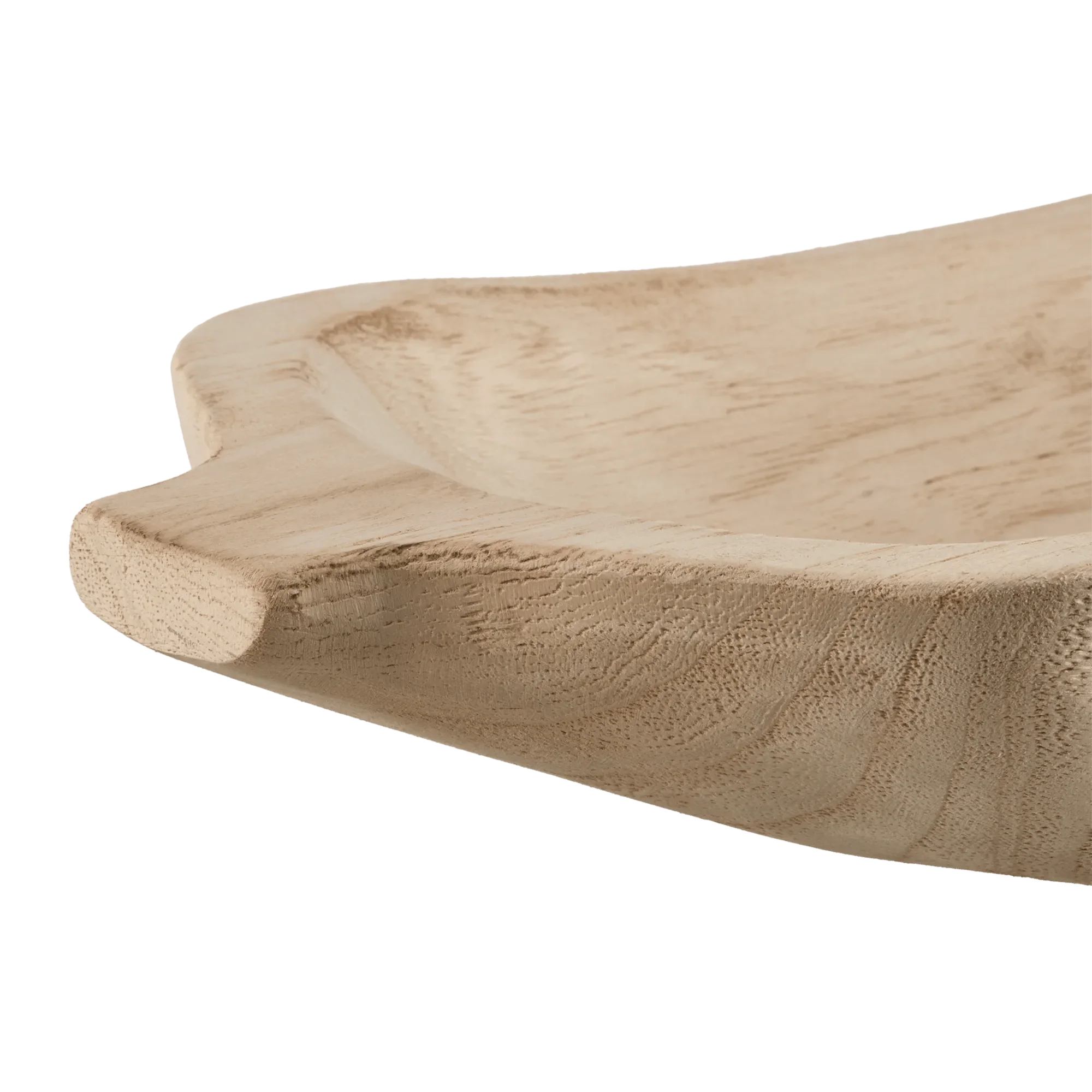 Natural Wood Decorative Bowl - Image 2