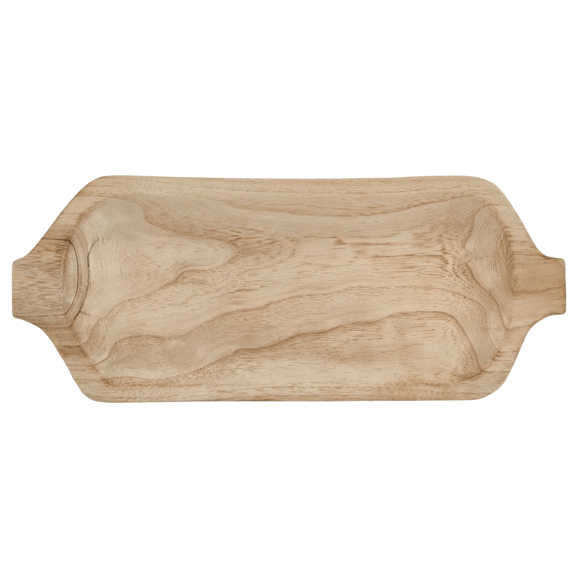 Natural Wood Decorative Bowl - Image 3