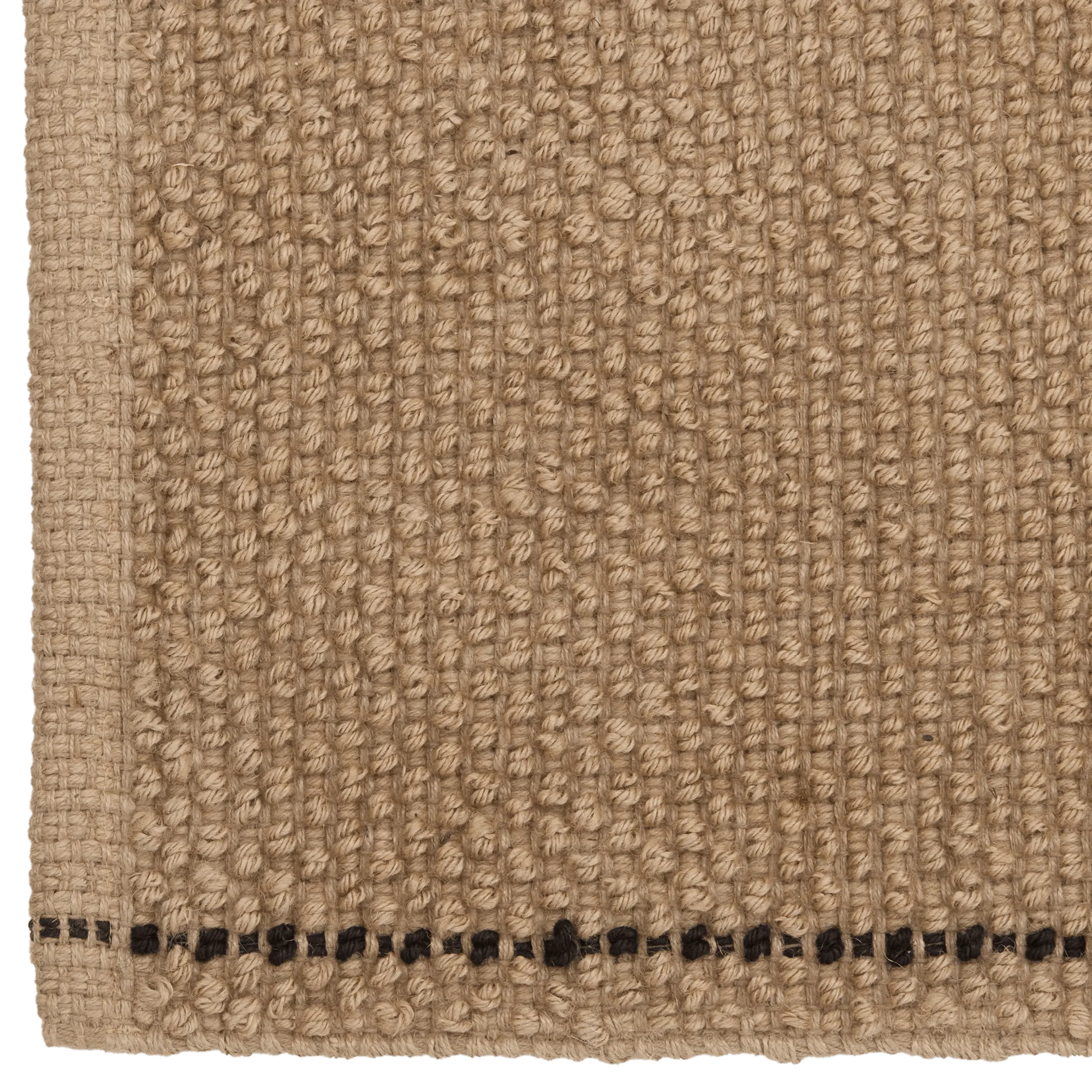 Natural Woven Jute Rug with Contrast Border - Image 3