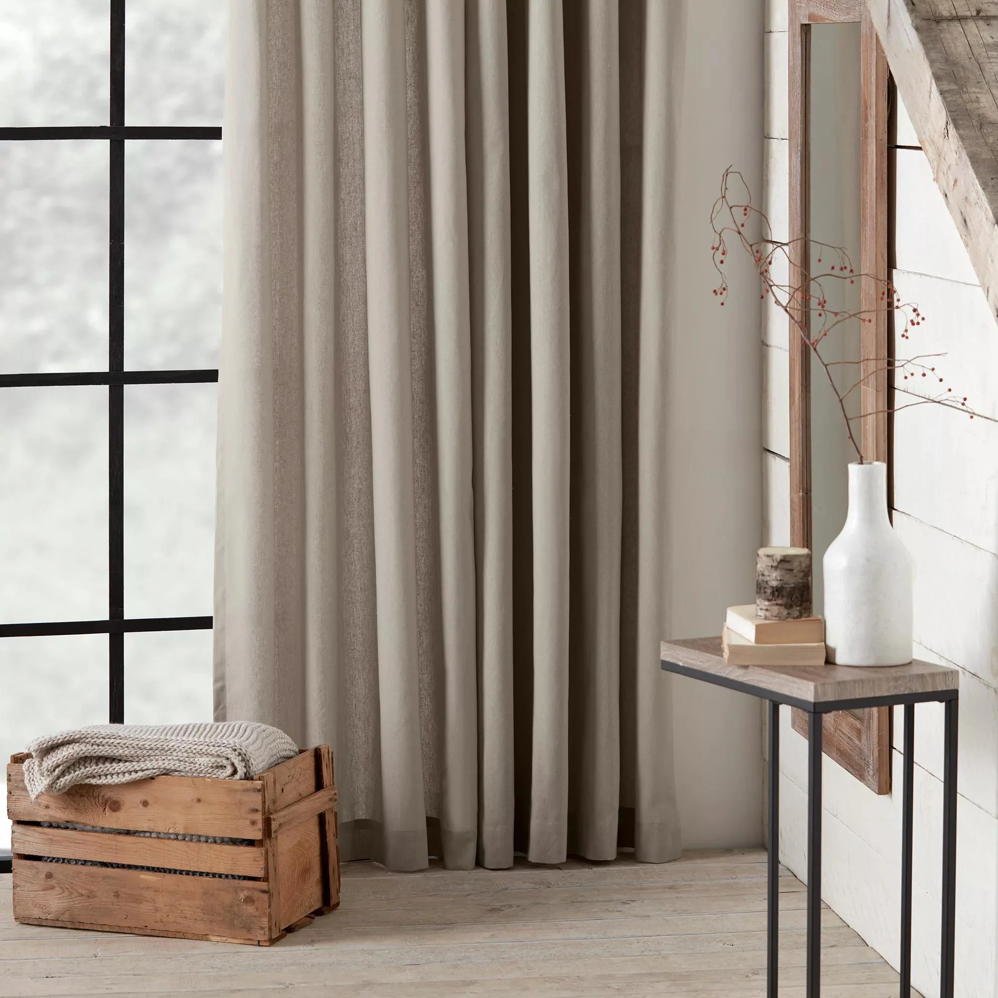 Beige Naturia Panel Curtain - Image 3
