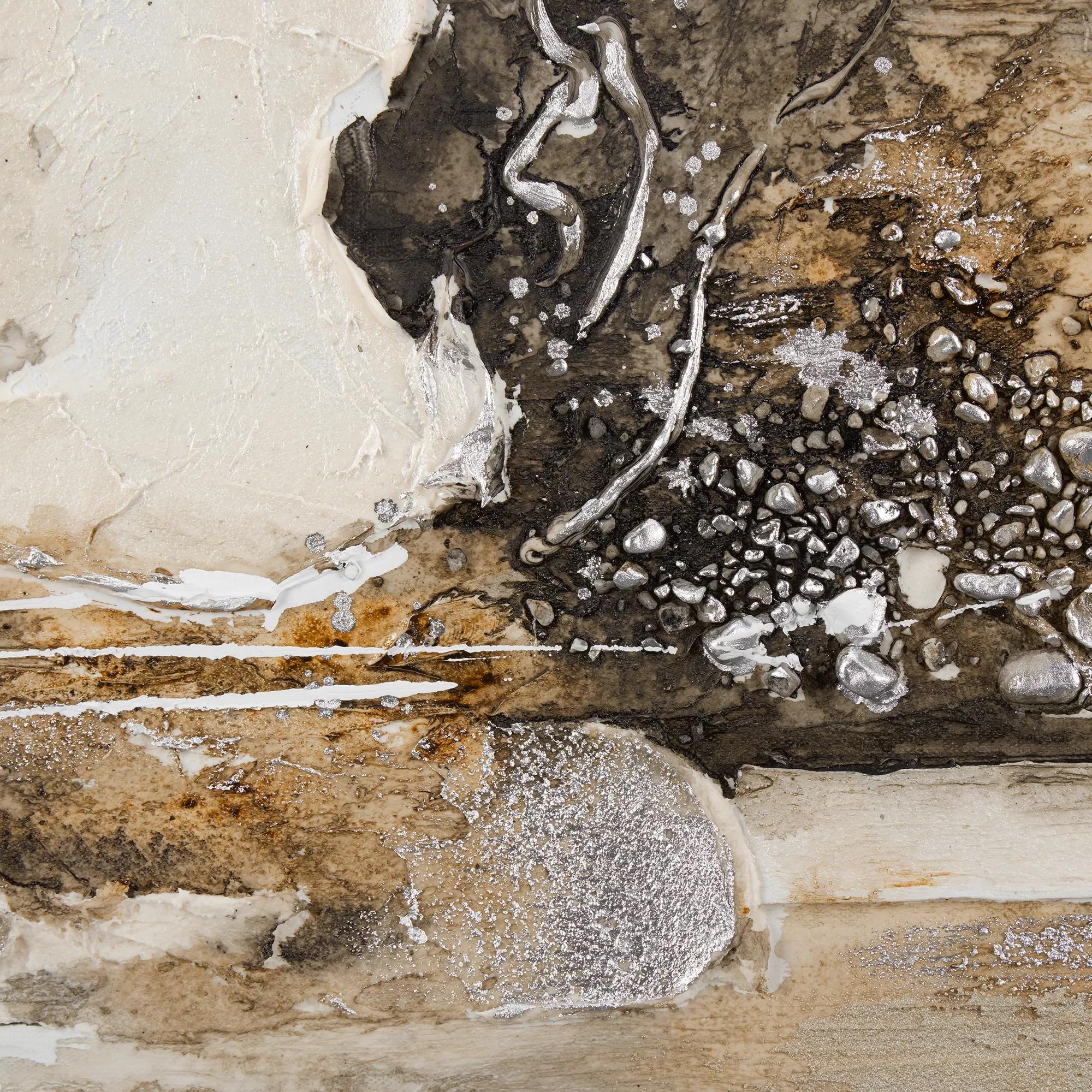 Neutral Beige Oil Painting Canvas - Image 2