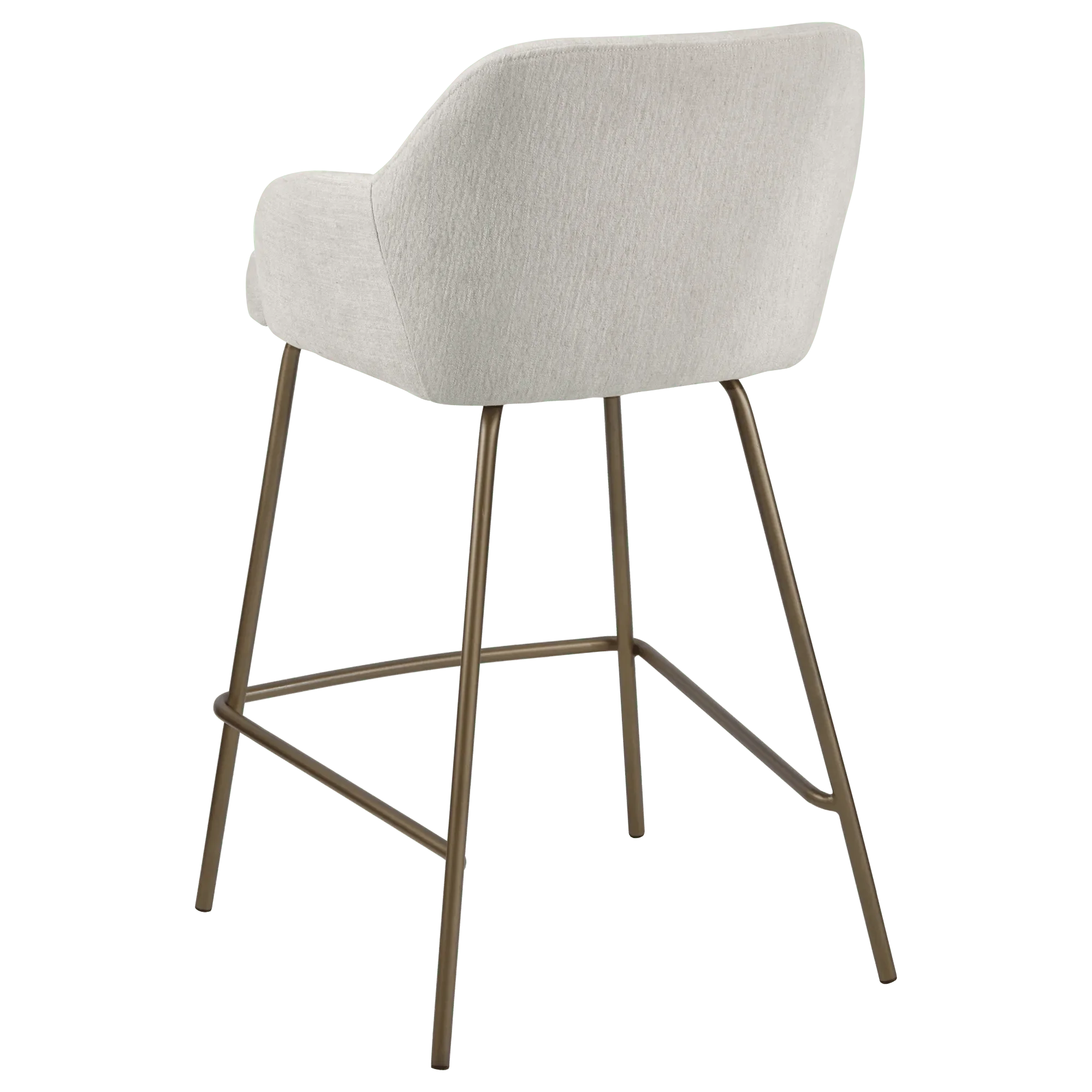 Neutral Fabric Bar Stool - Image 2