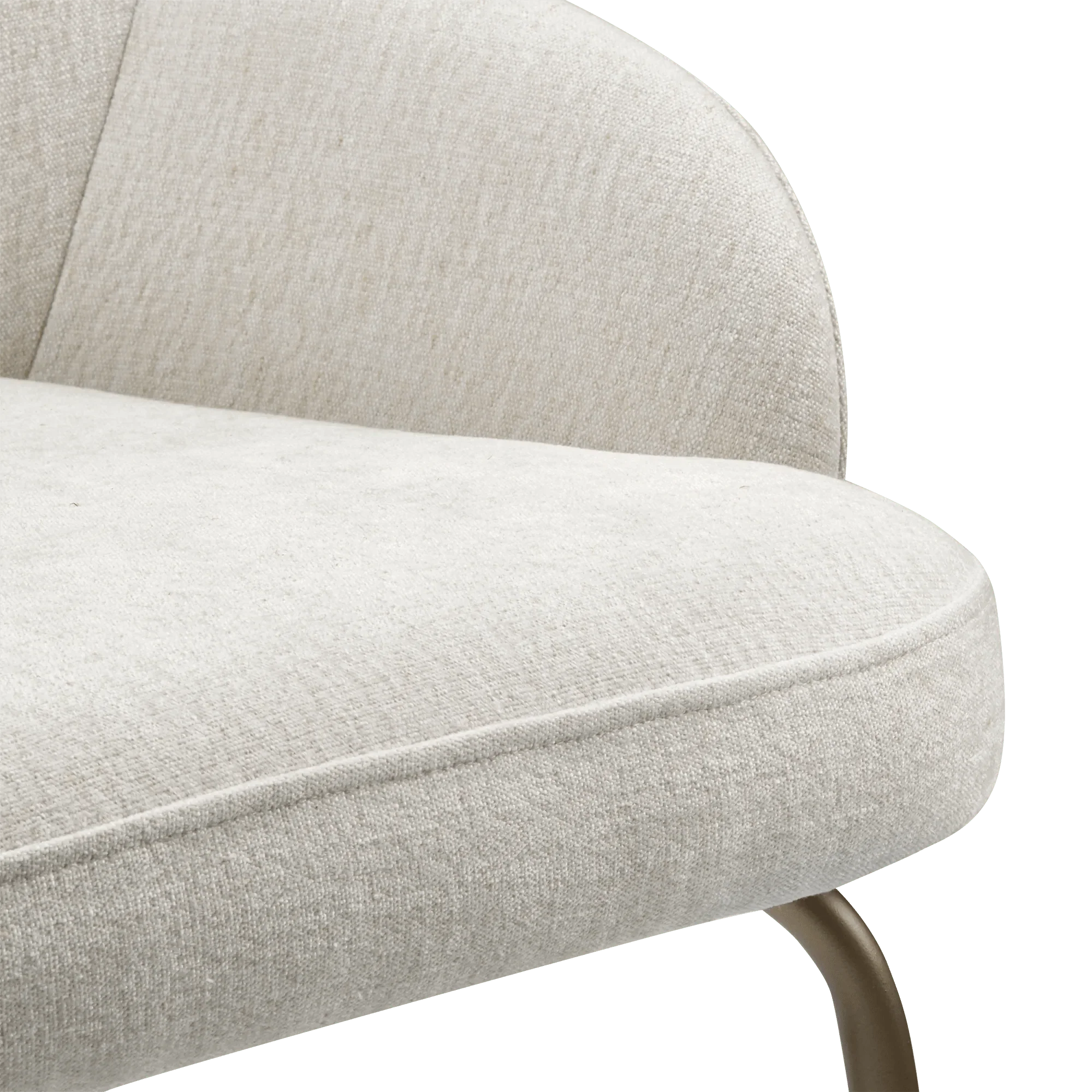 Neutral Fabric Bar Stool - Image 5