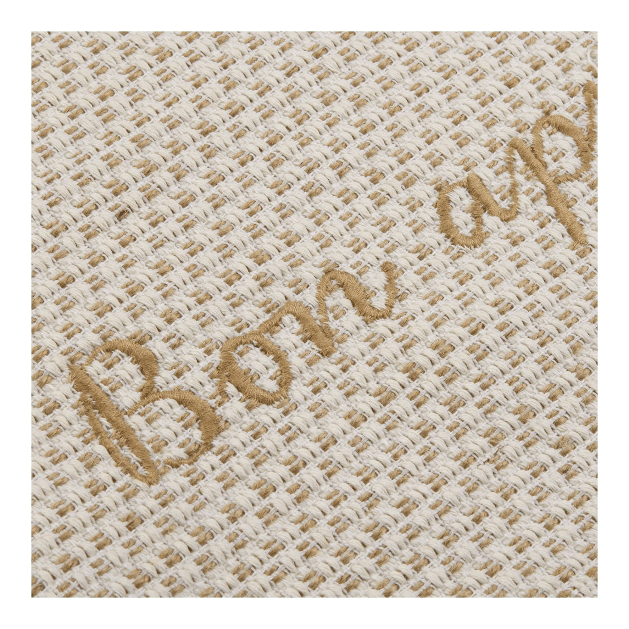 Off White Olive Green Table Runner - Image 4