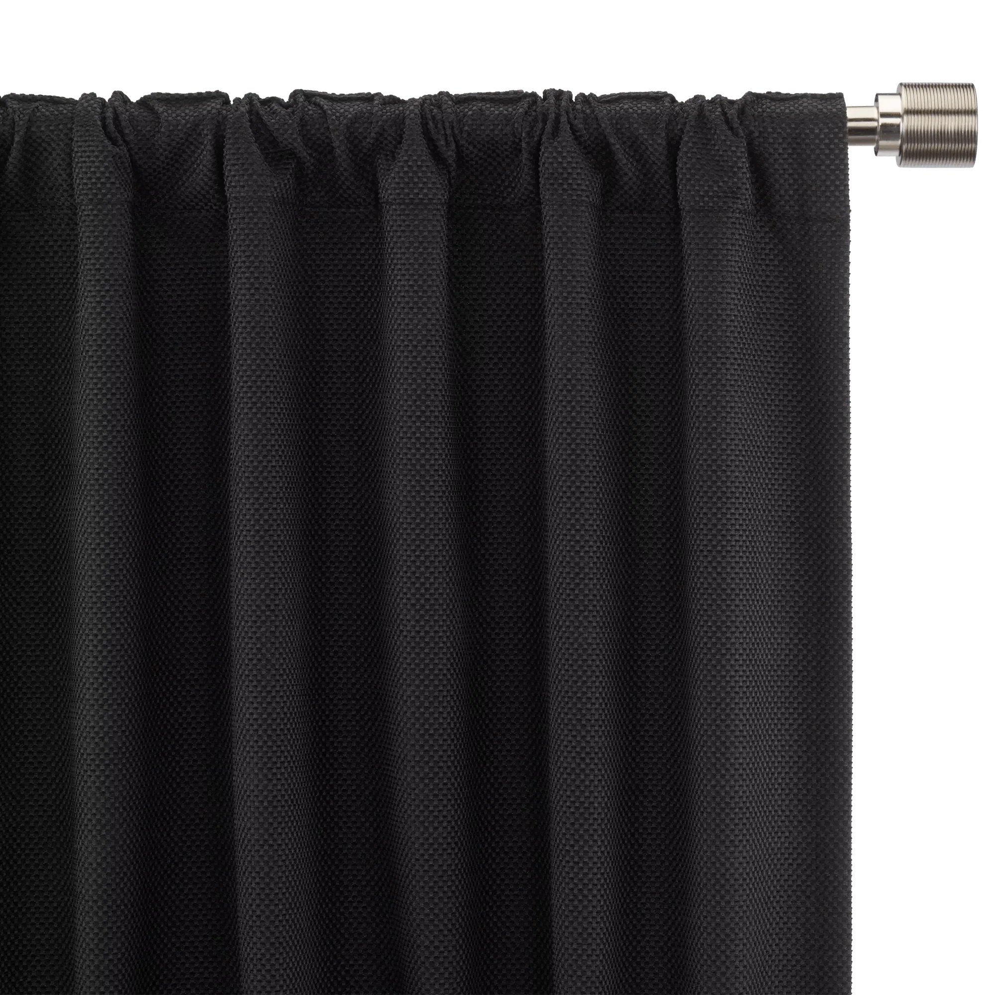 Black Ortega Blackout Back-Tab Curtain - Image 4