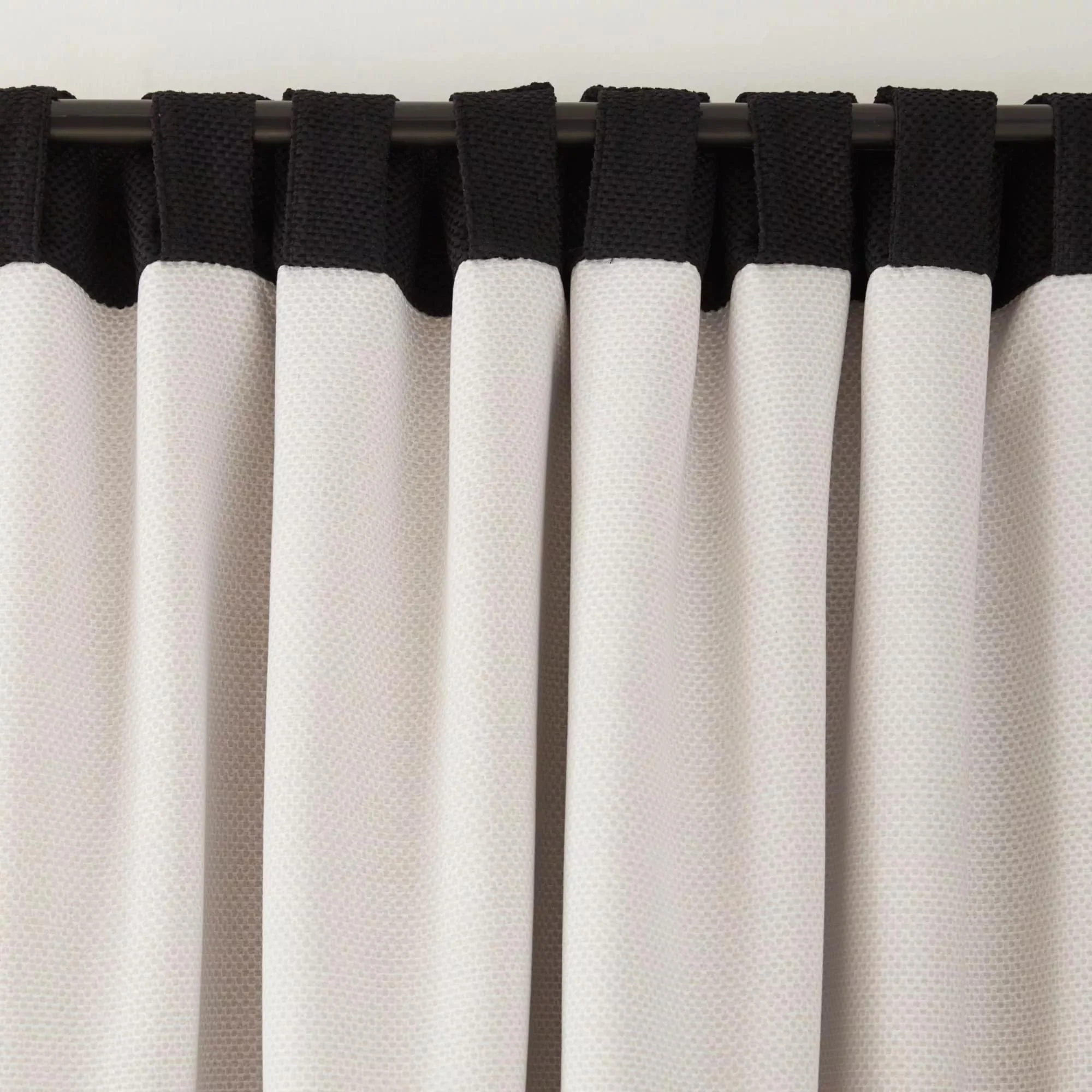 Black Ortega Blackout Back-Tab Curtain - Image 6