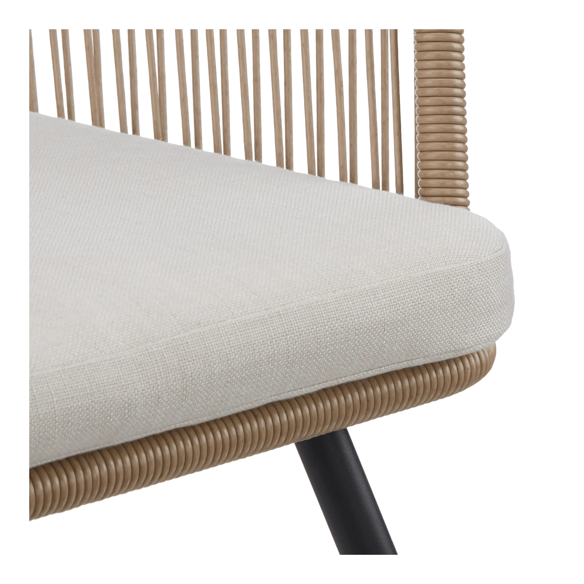 Outdoor rope chair beige - Image 6