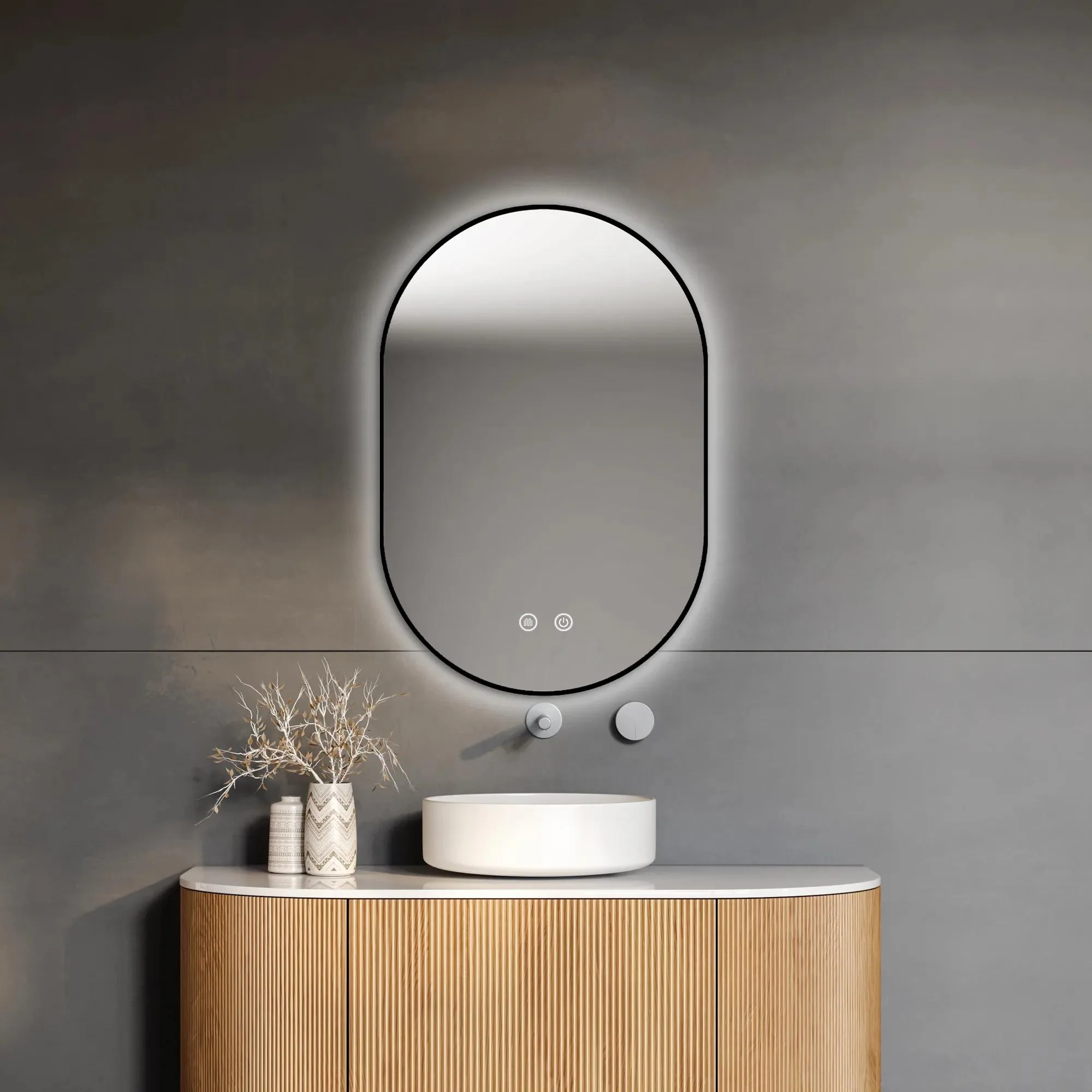 Oval LED Light Up Mirror - Image 6