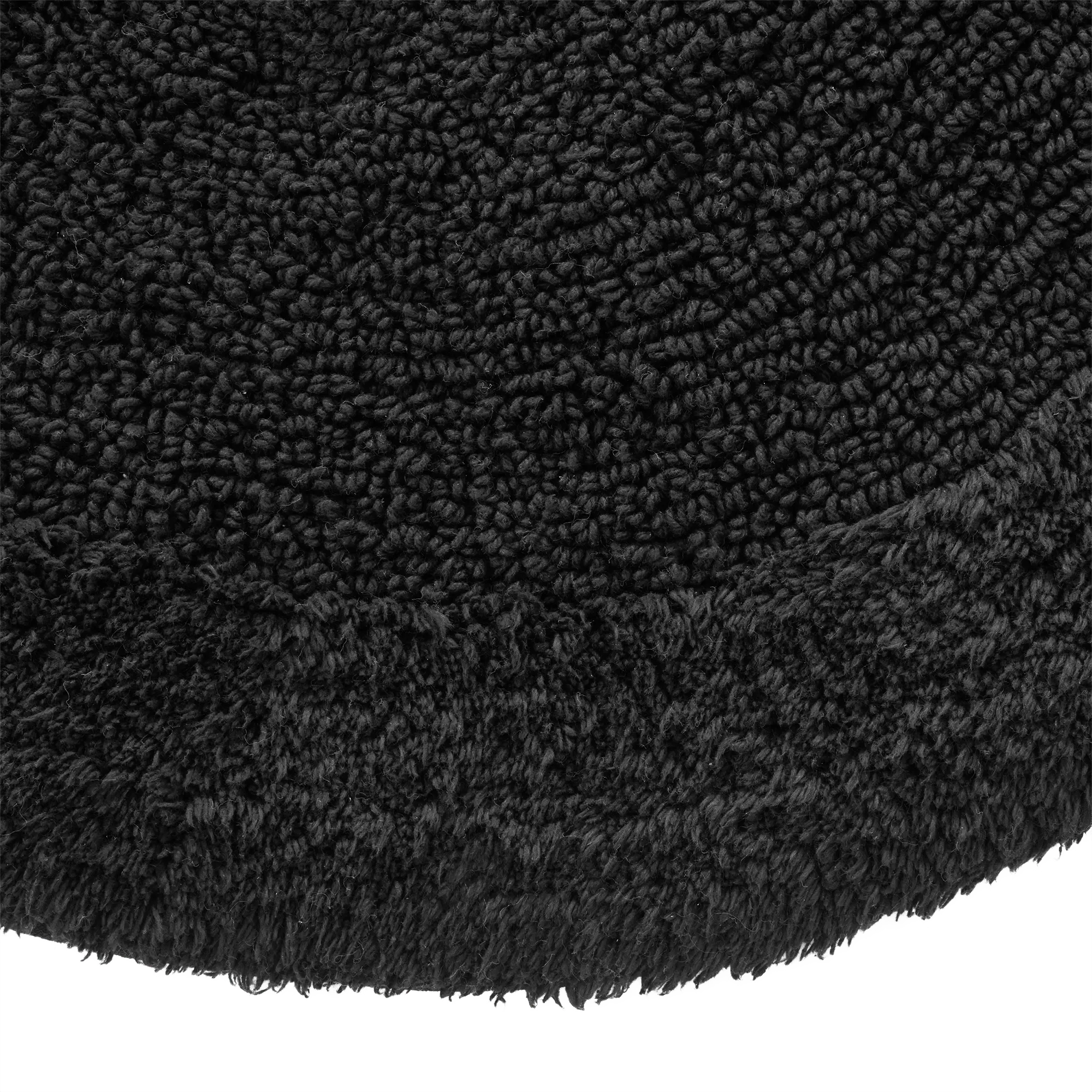 Black Oval Tufted Bath Mat - Image 4