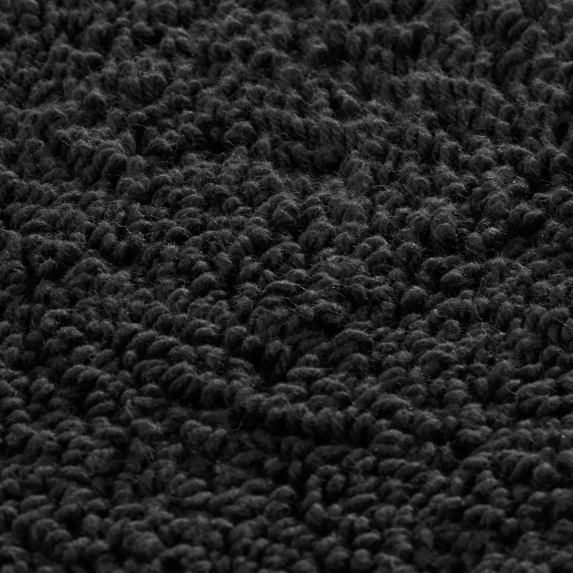 Black Oval Tufted Bath Mat - Image 6