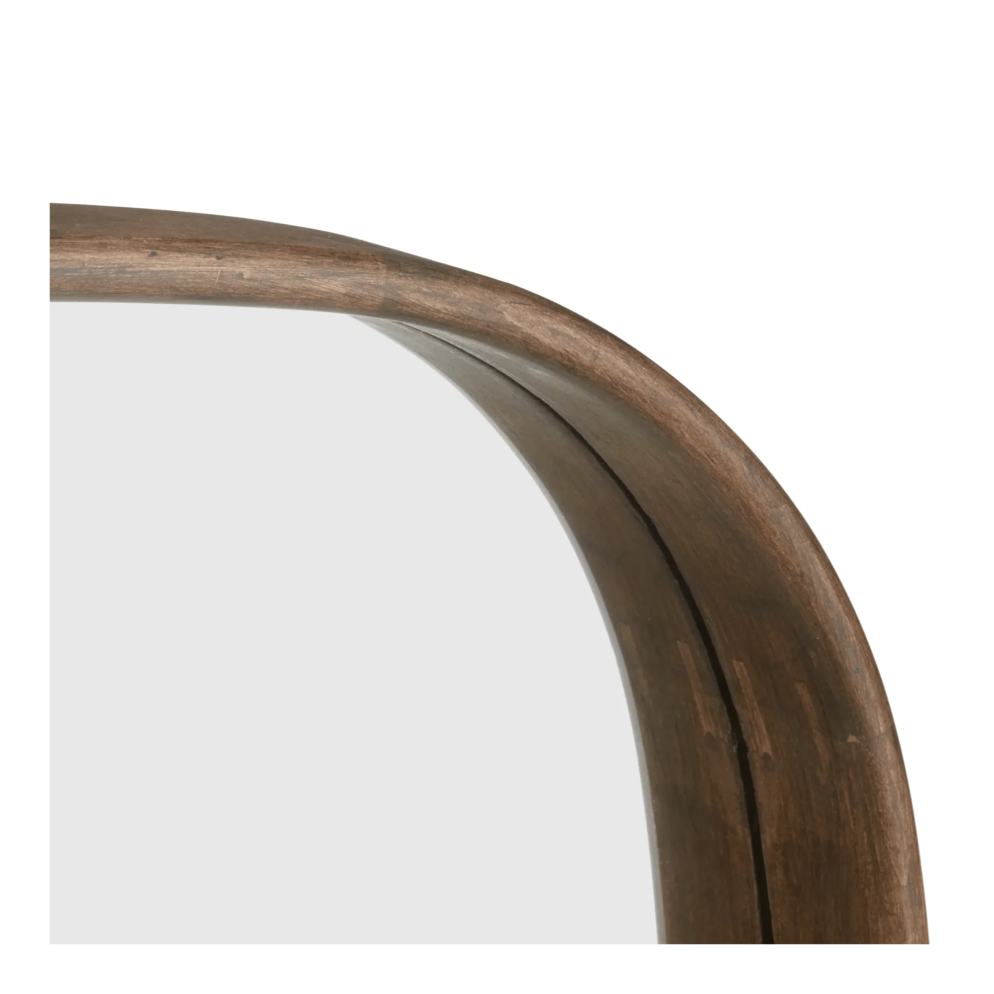 Oval Walnut Mirror - Image 4