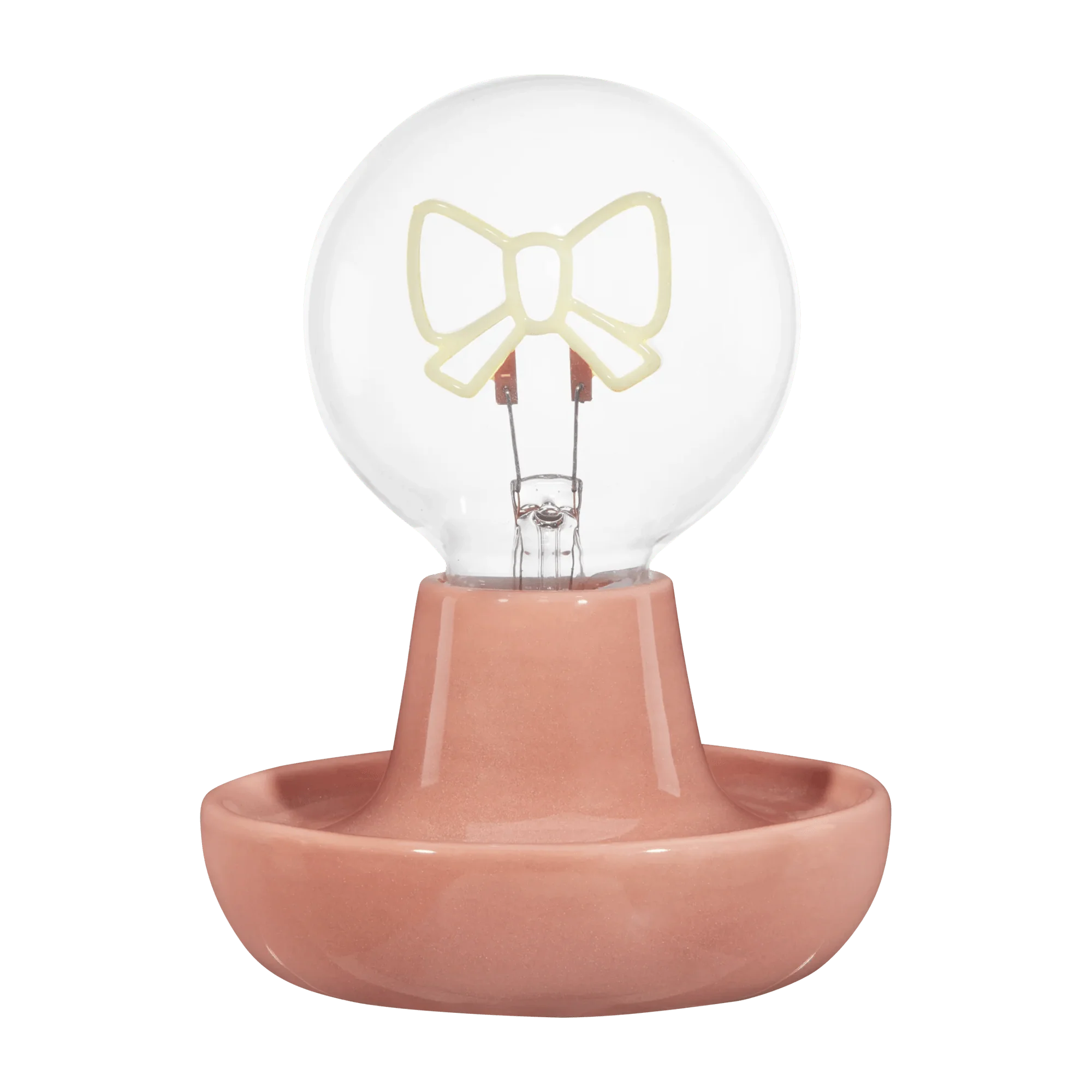Pink Decorative Lamp with Bow-Shaped LED Bulb - Image 4