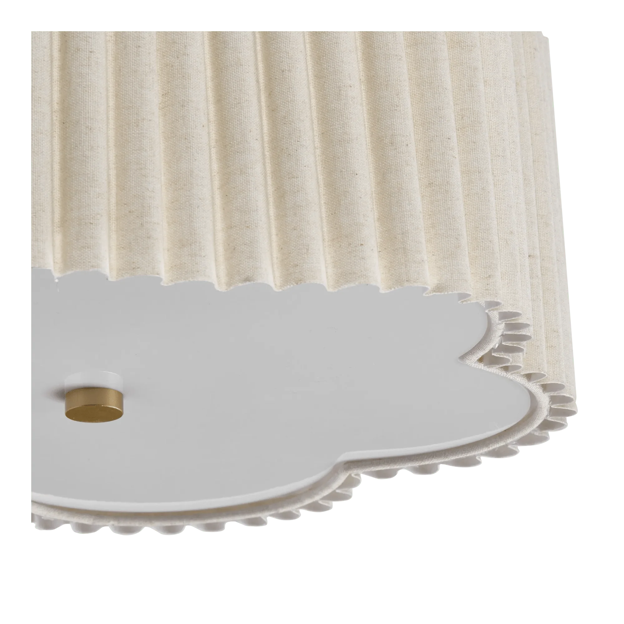 Pleated Linen Ceiling Lamp - Image 4