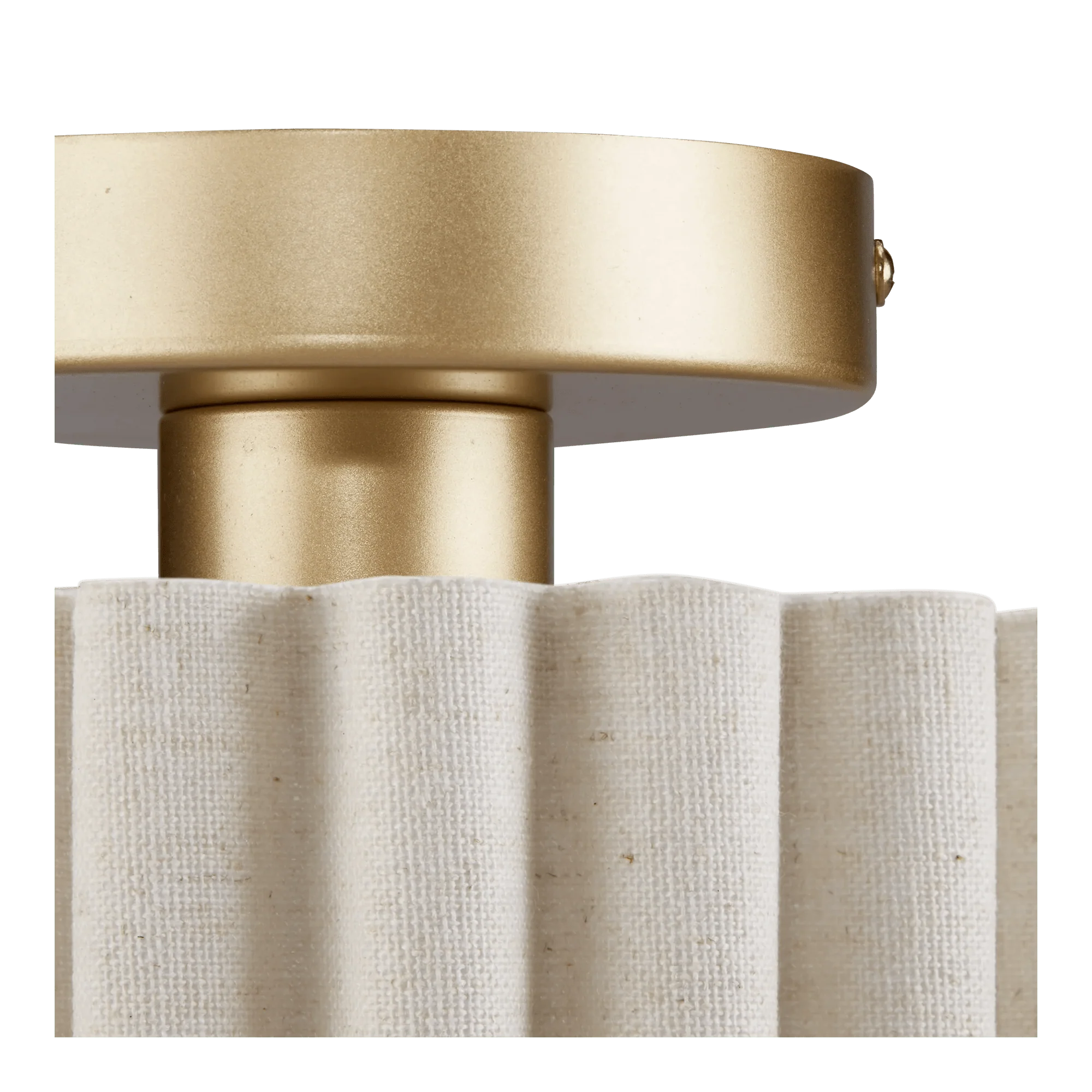 Pleated Linen Ceiling Lamp - Image 6