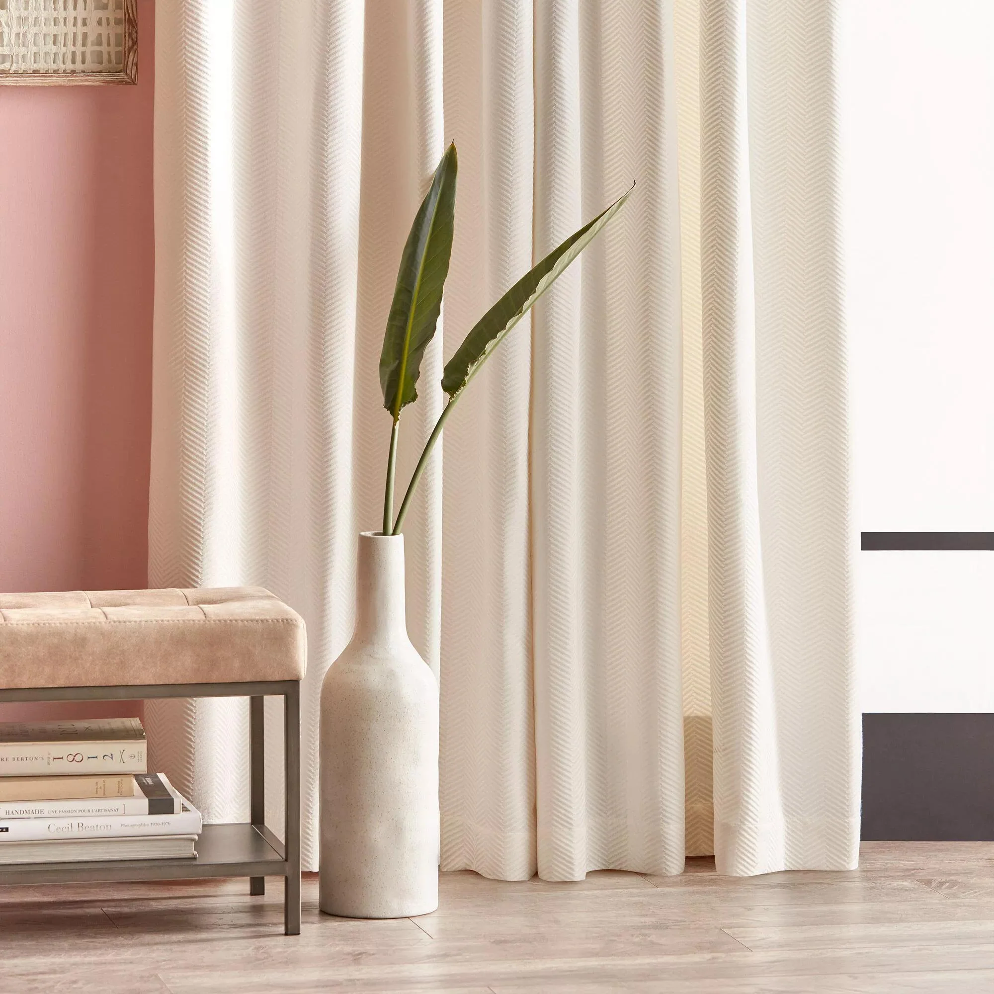 Ivory Quincy Panel Curtain - Image 3