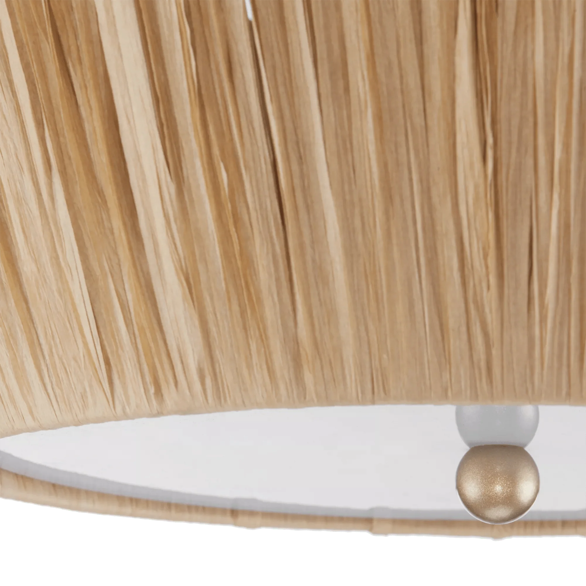 Raffia Scalloped Ceiling Lamp - Image 3