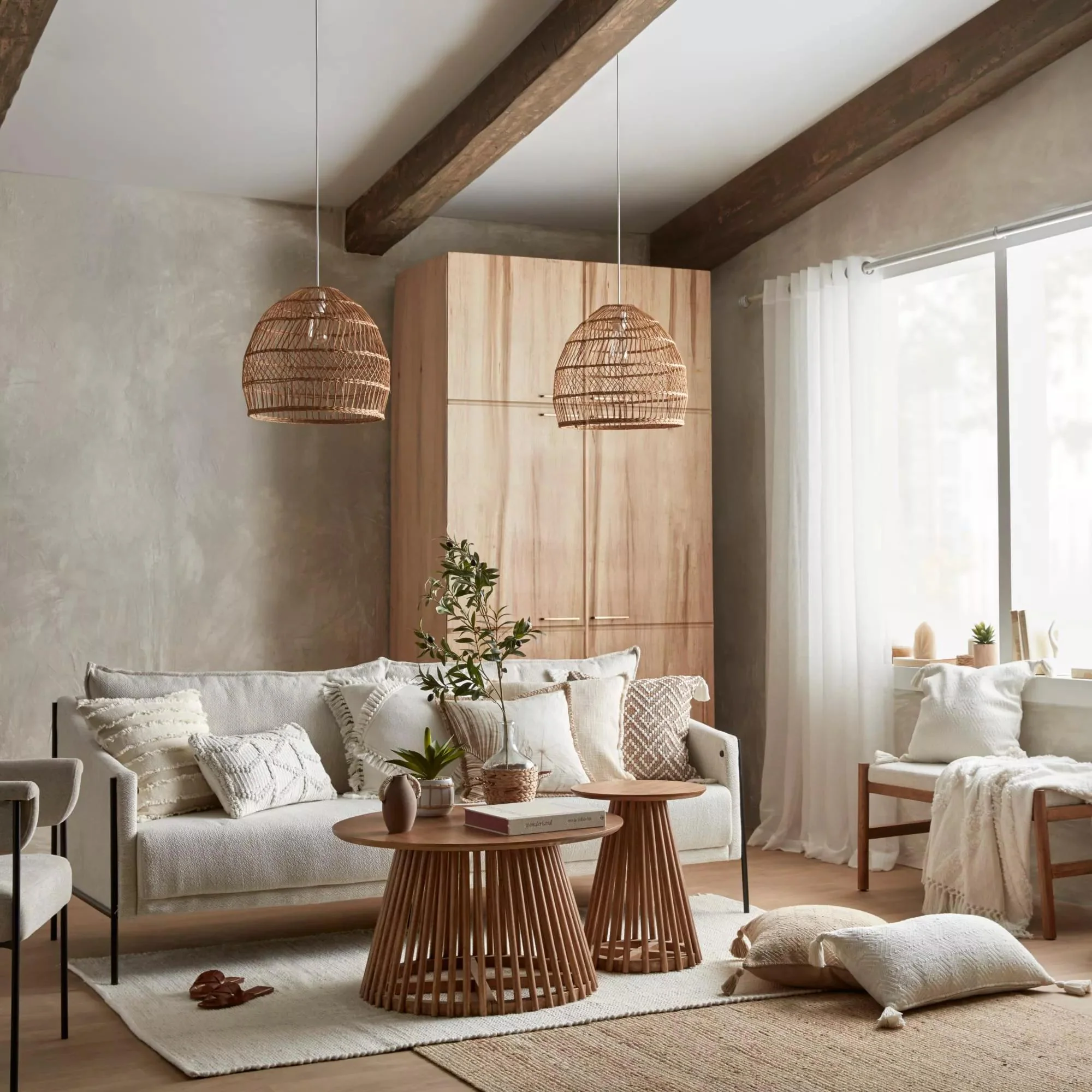 Rattan Natural Ceiling Lamp - Image 6