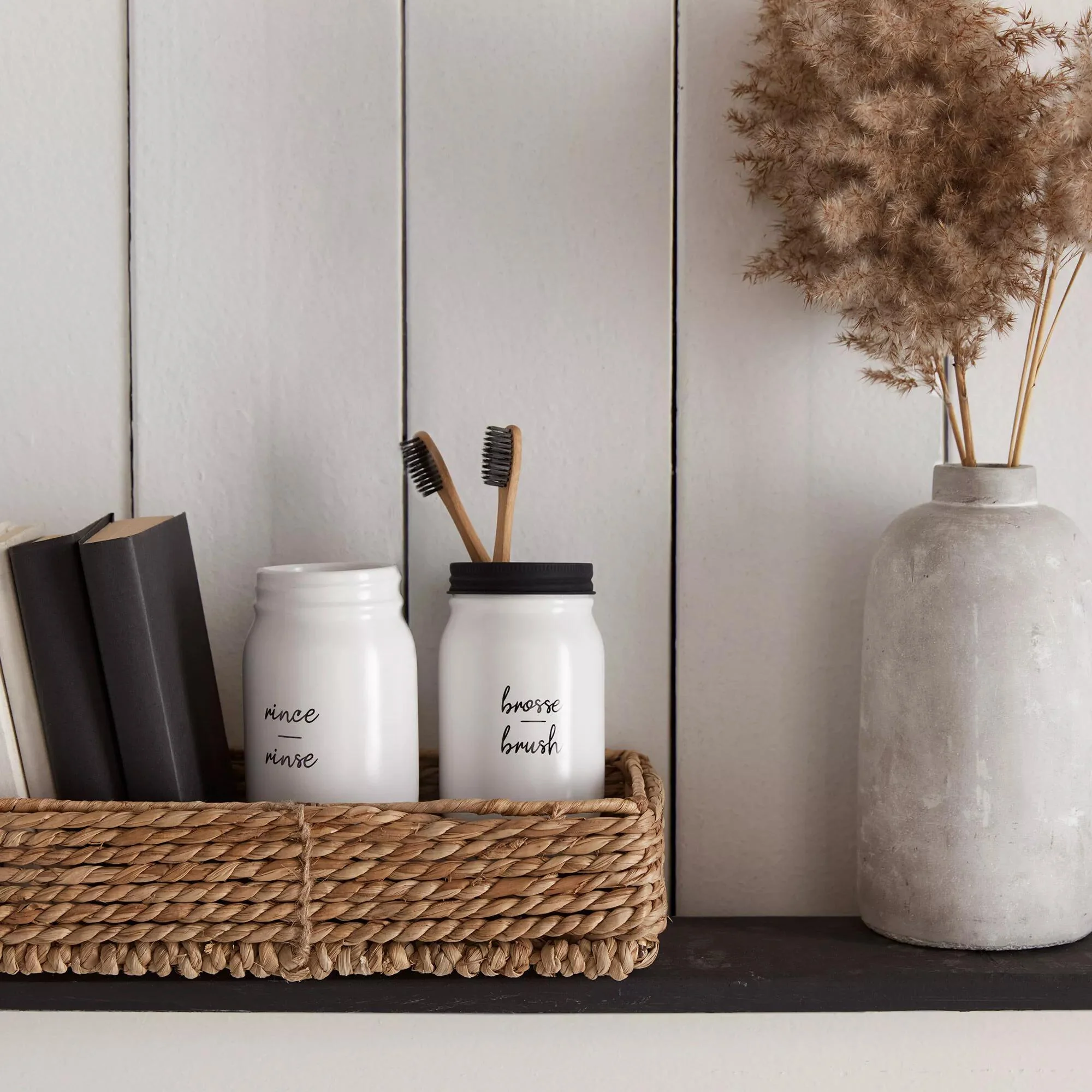 Rectangular Natural Fiber Storage Tray - Image 2