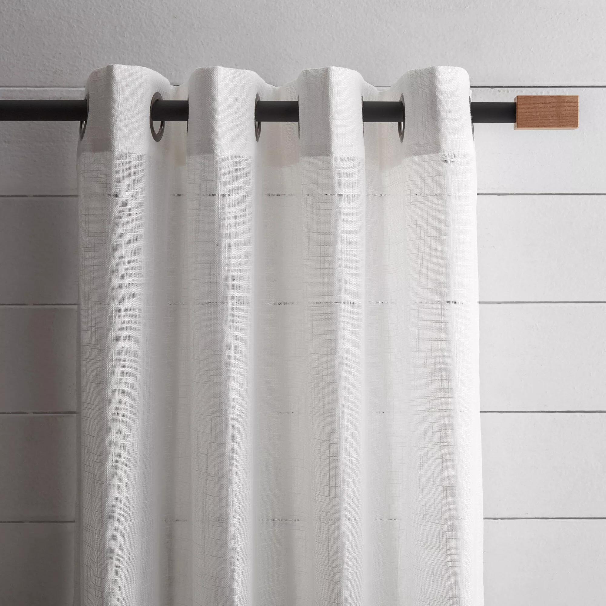 Rectangular Wood Curtain Rod Set - Diameter 13/16 mm - Image 2