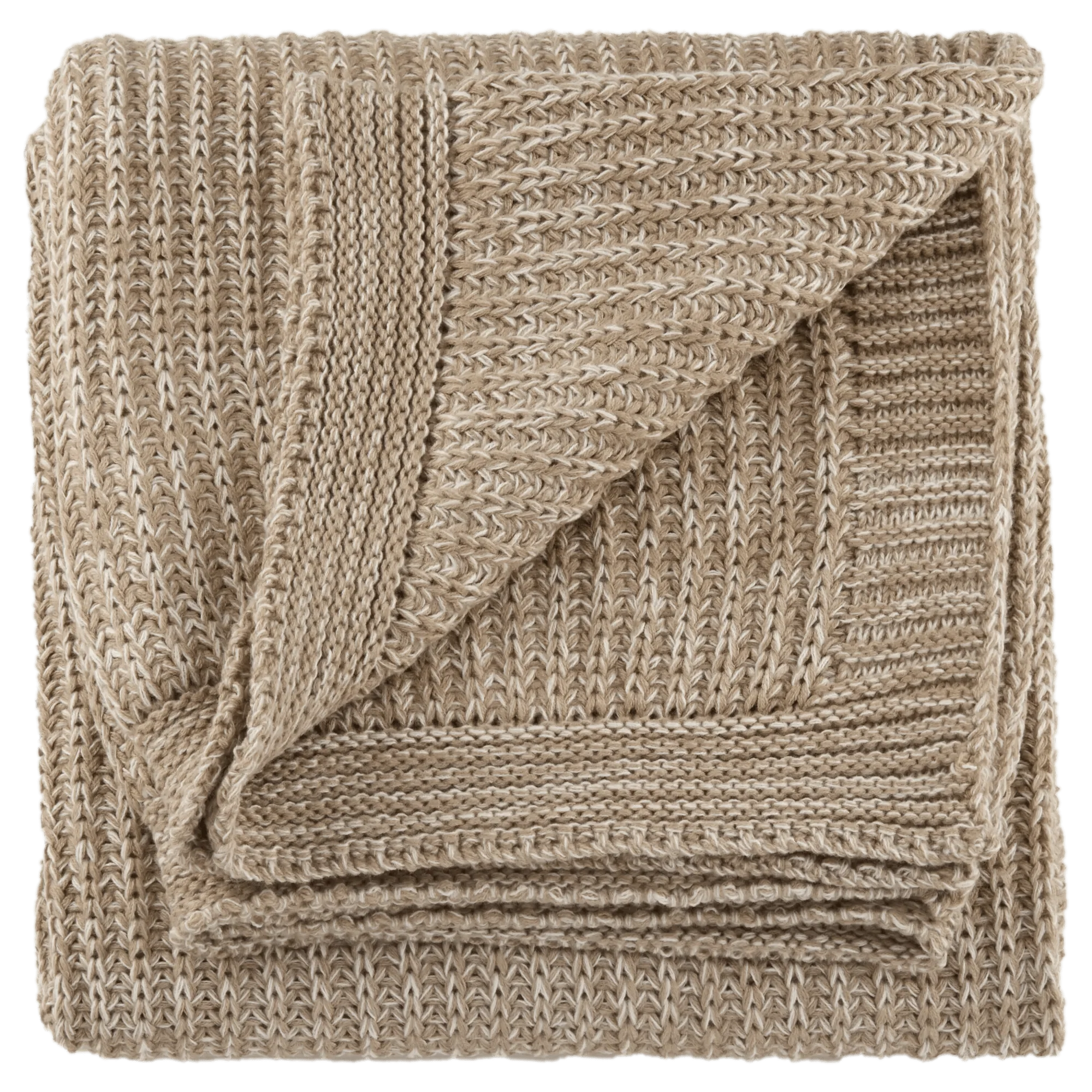 Taupe Ribba Throw