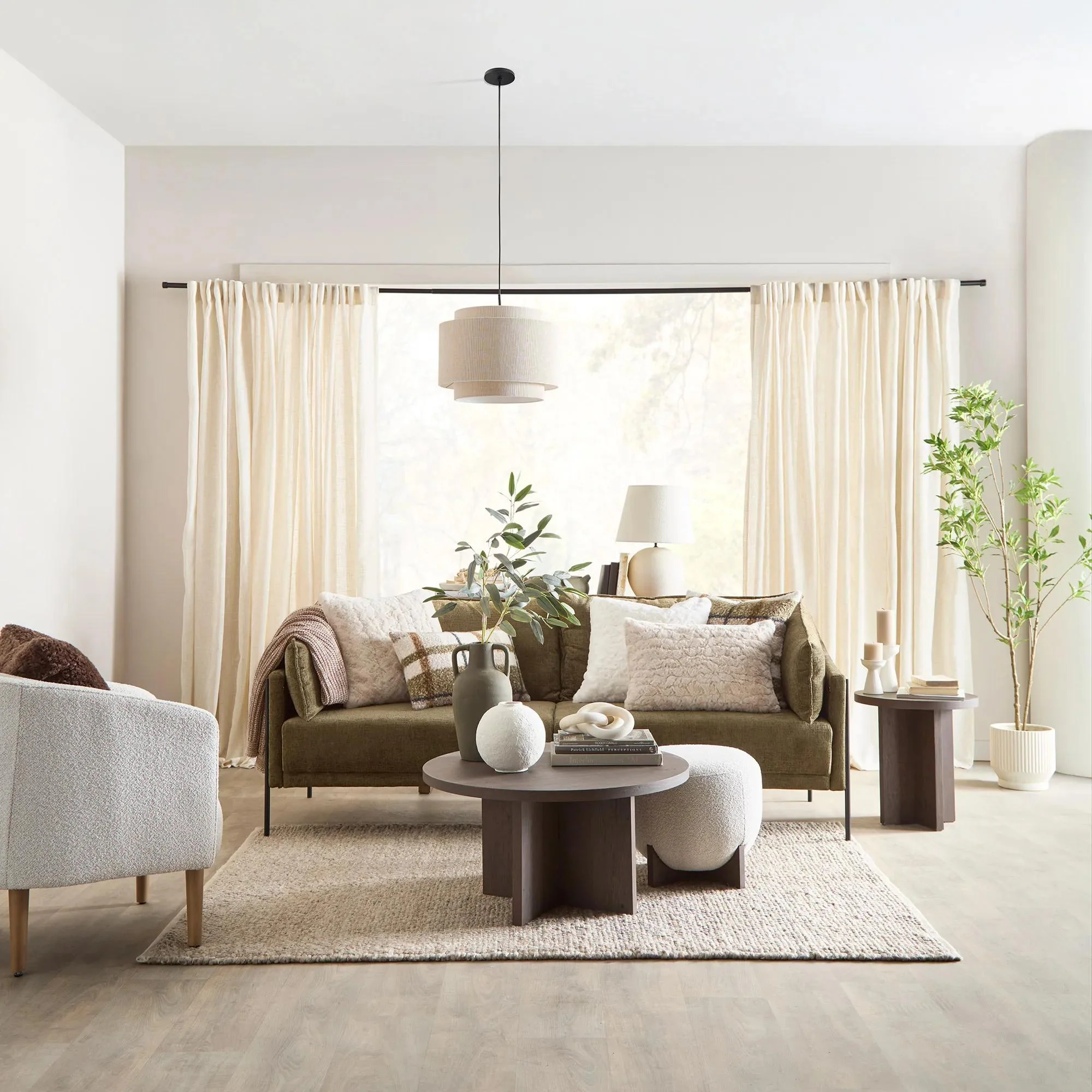 Ribbed Beige Ceiling Lamp - Image 10