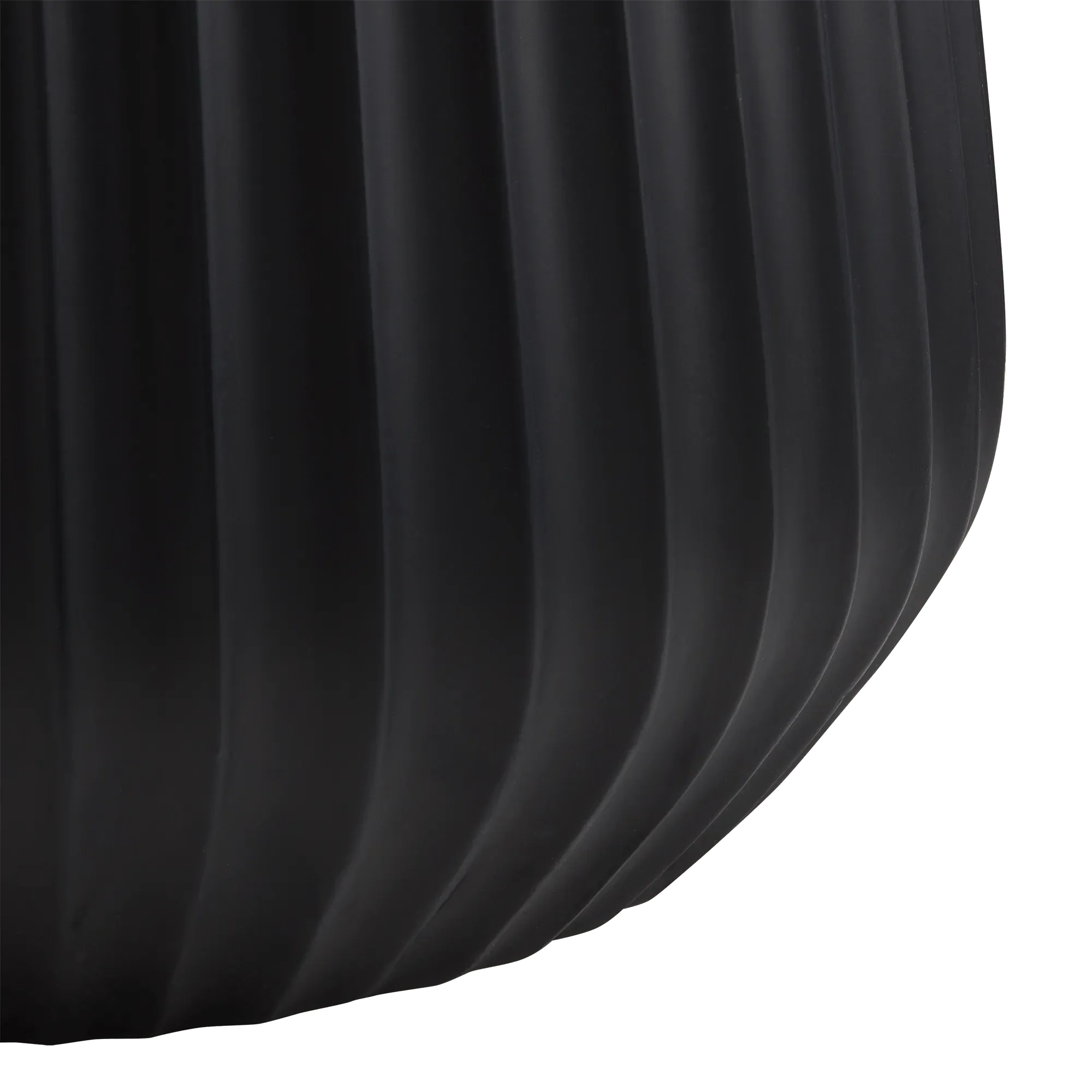 Ribbed Black Side Table - Image 3