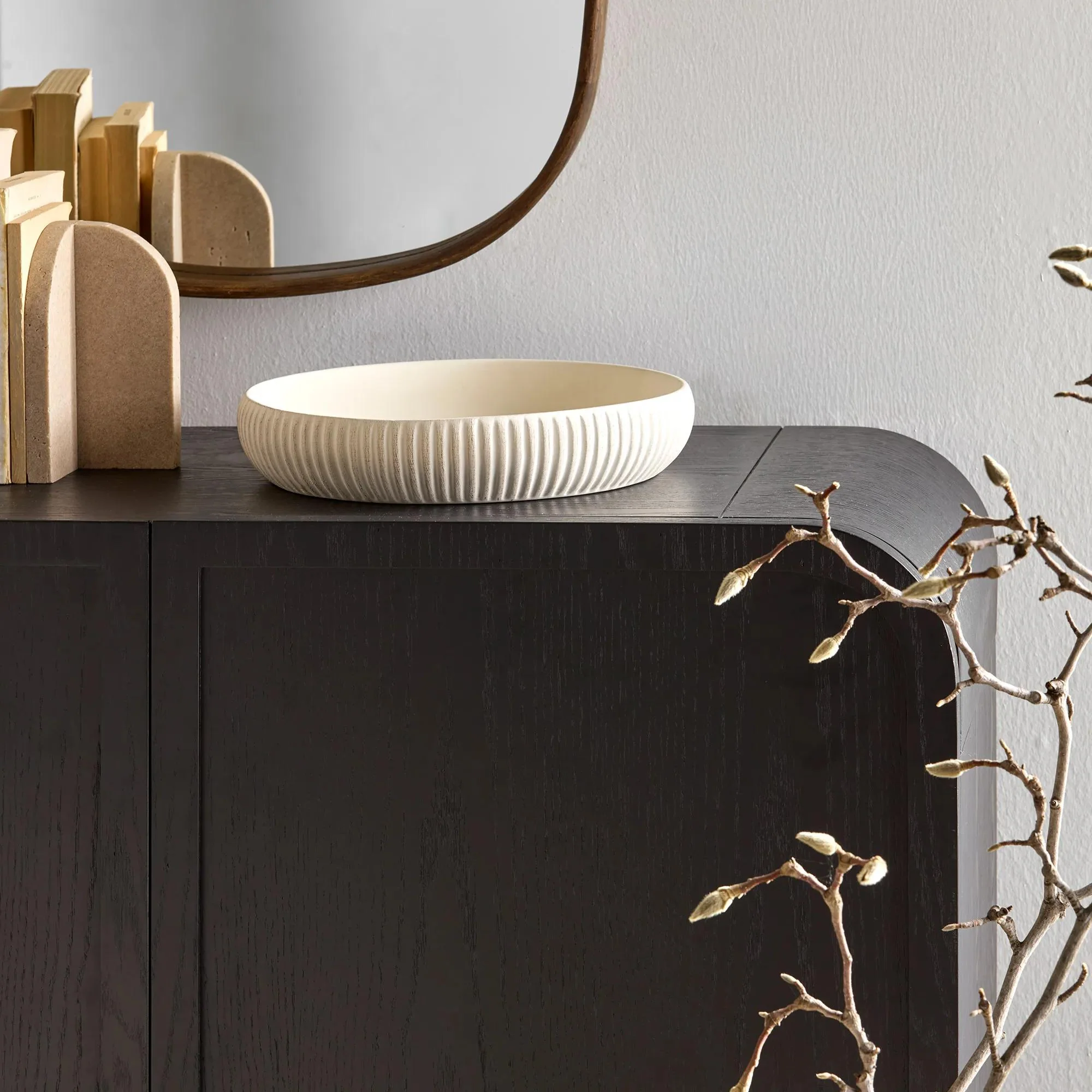Ribbed Ceramic Bowl - Image 2