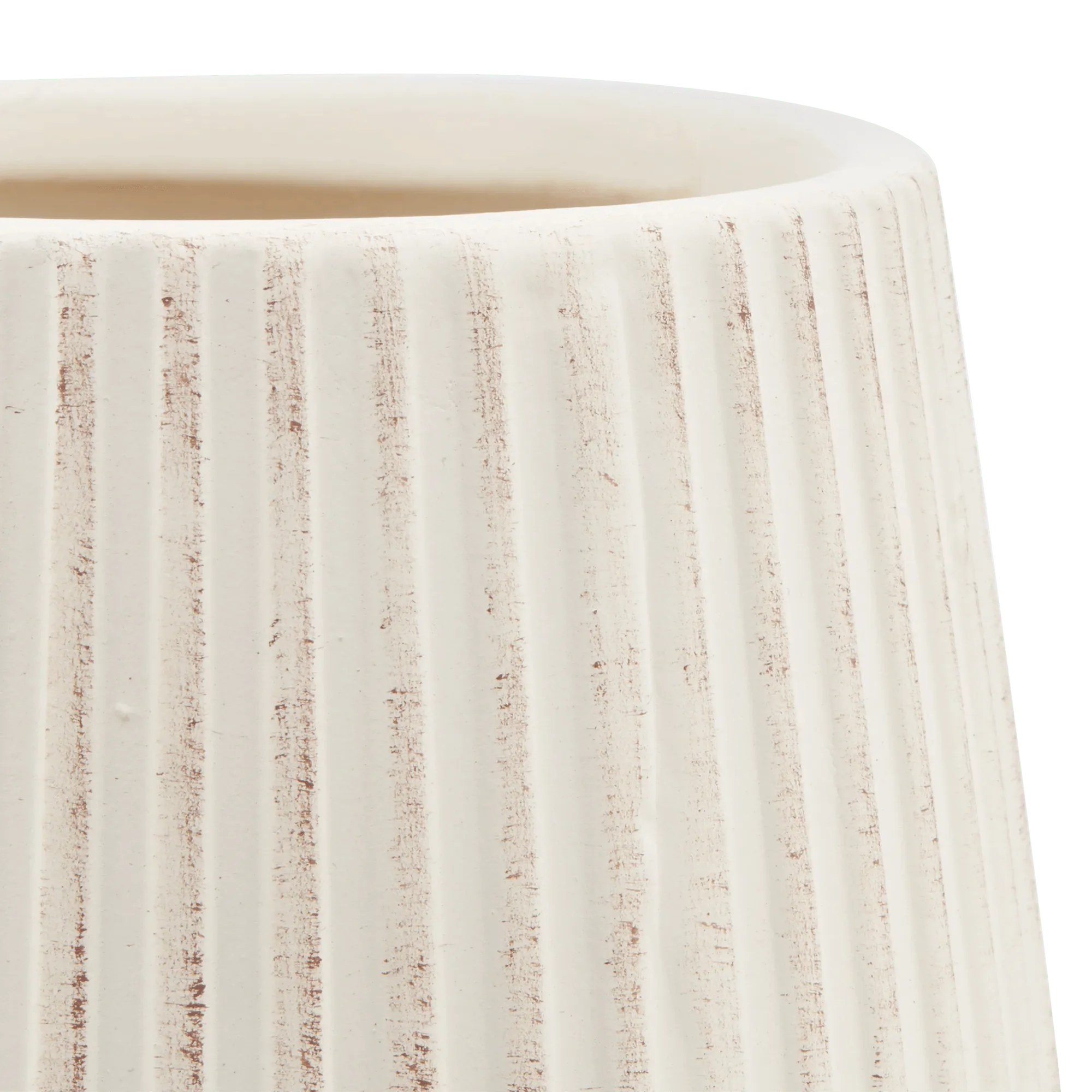 Ribbed Ceramic Table Vase - Image 5