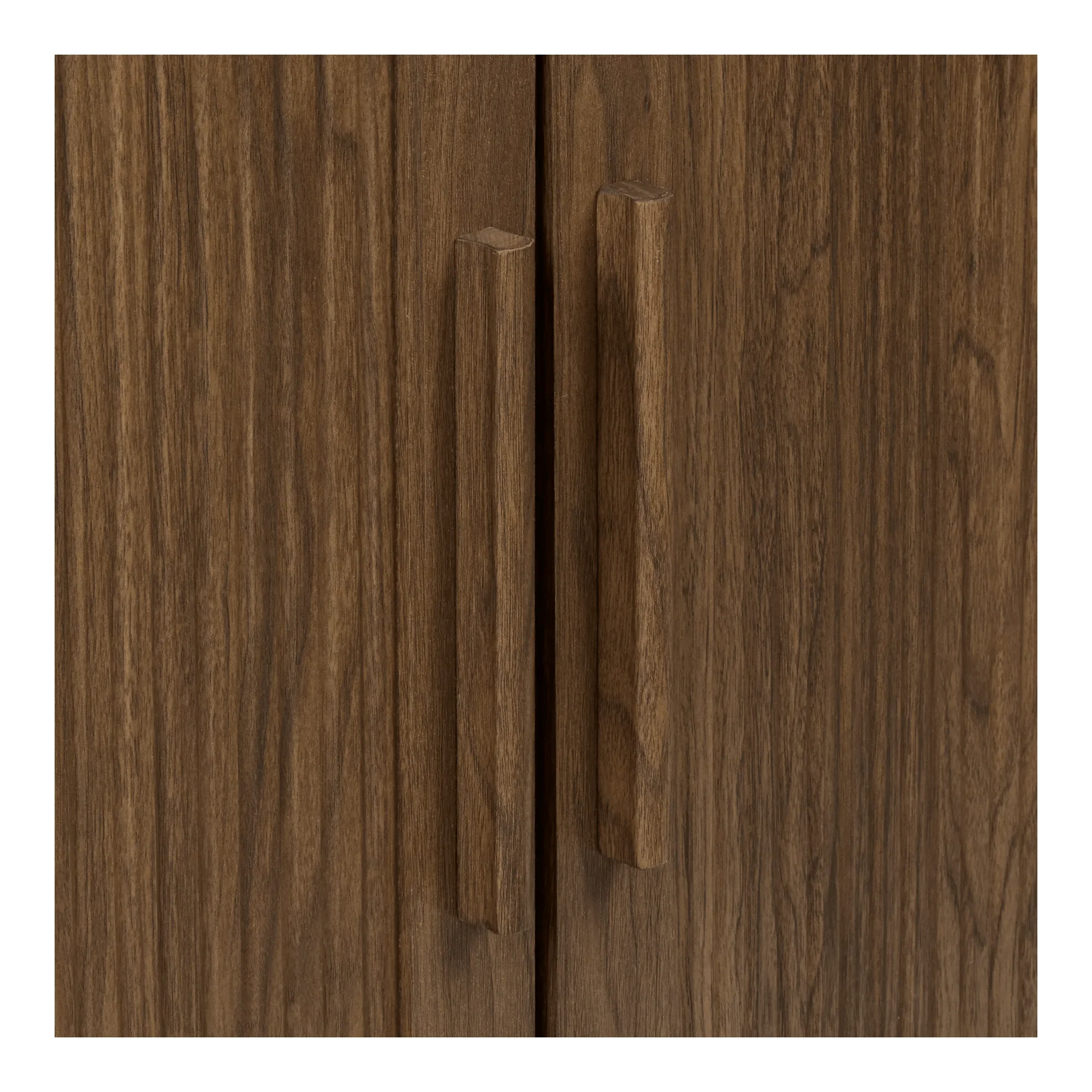 Ribbed Door Walnut Veneer Buffet - Image 5