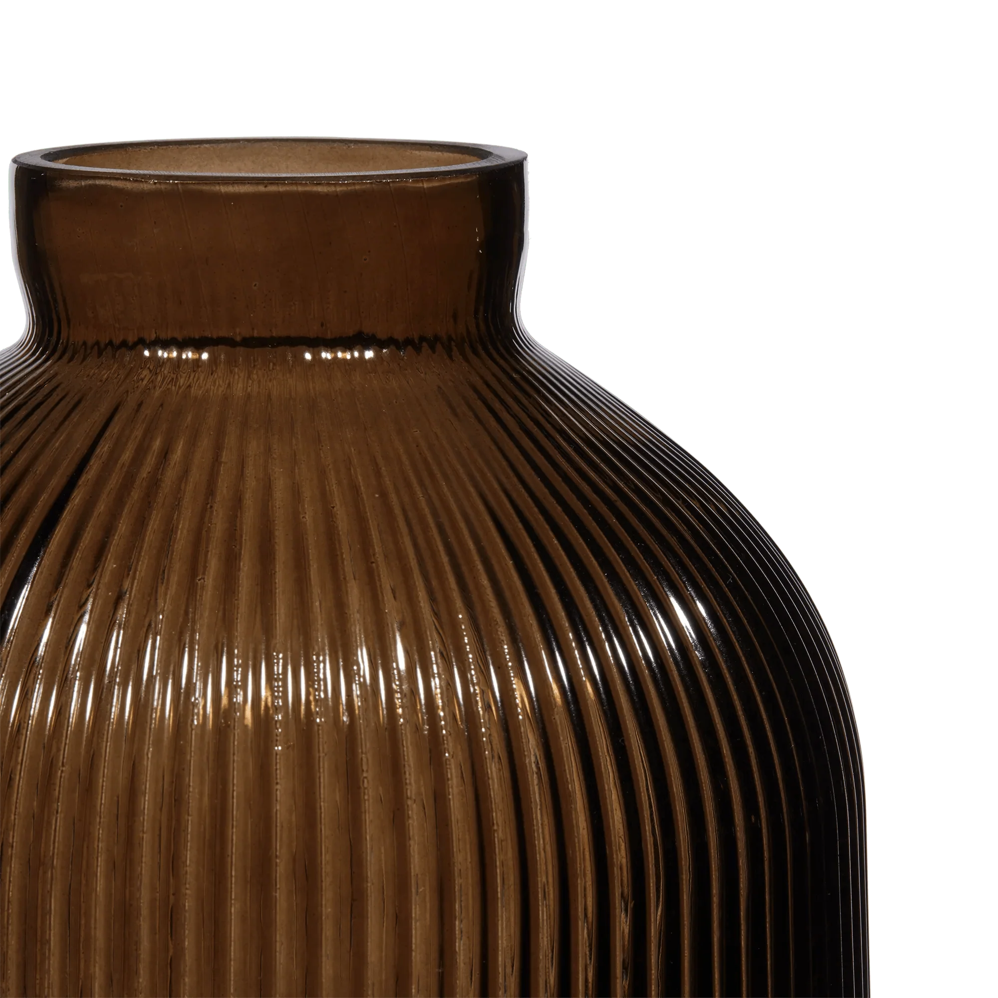 Ribbed Glass Table Vase - Image 3