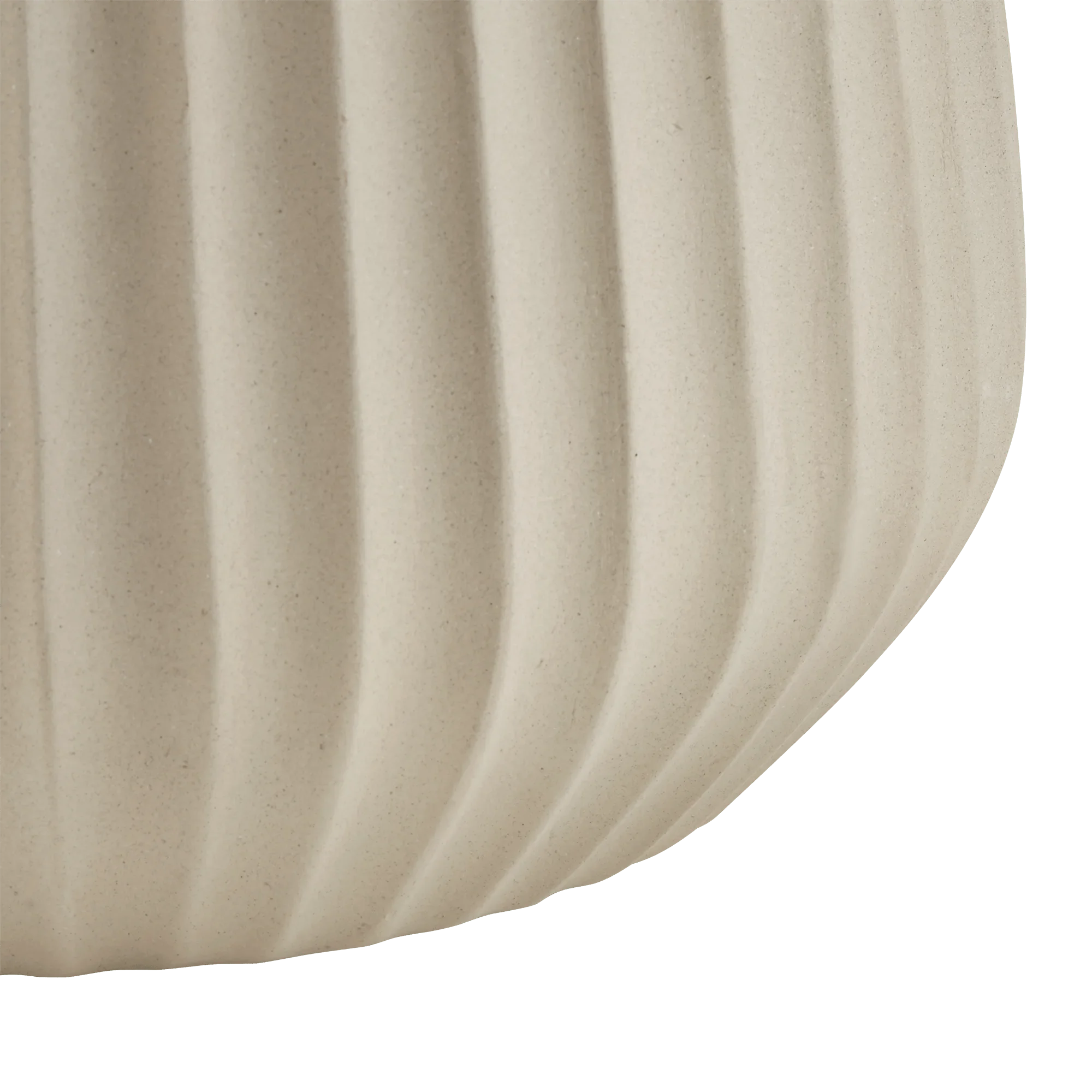 Ribbed Side Table Beige - Image 4