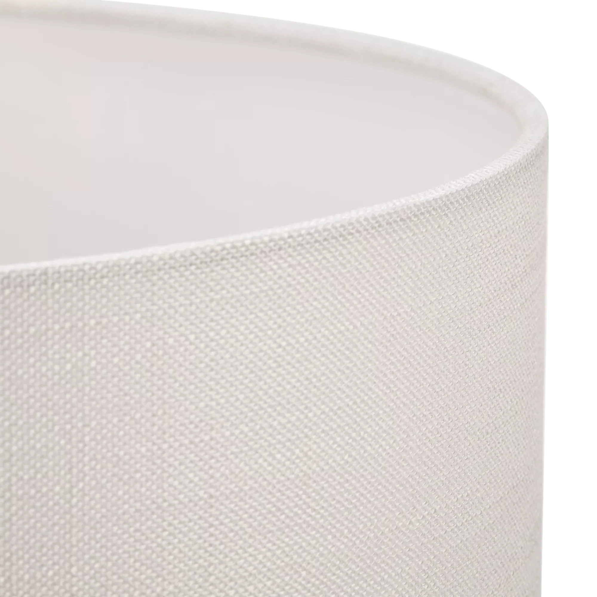 Off White Round Chita Fabric Lamp Shade - Image 3