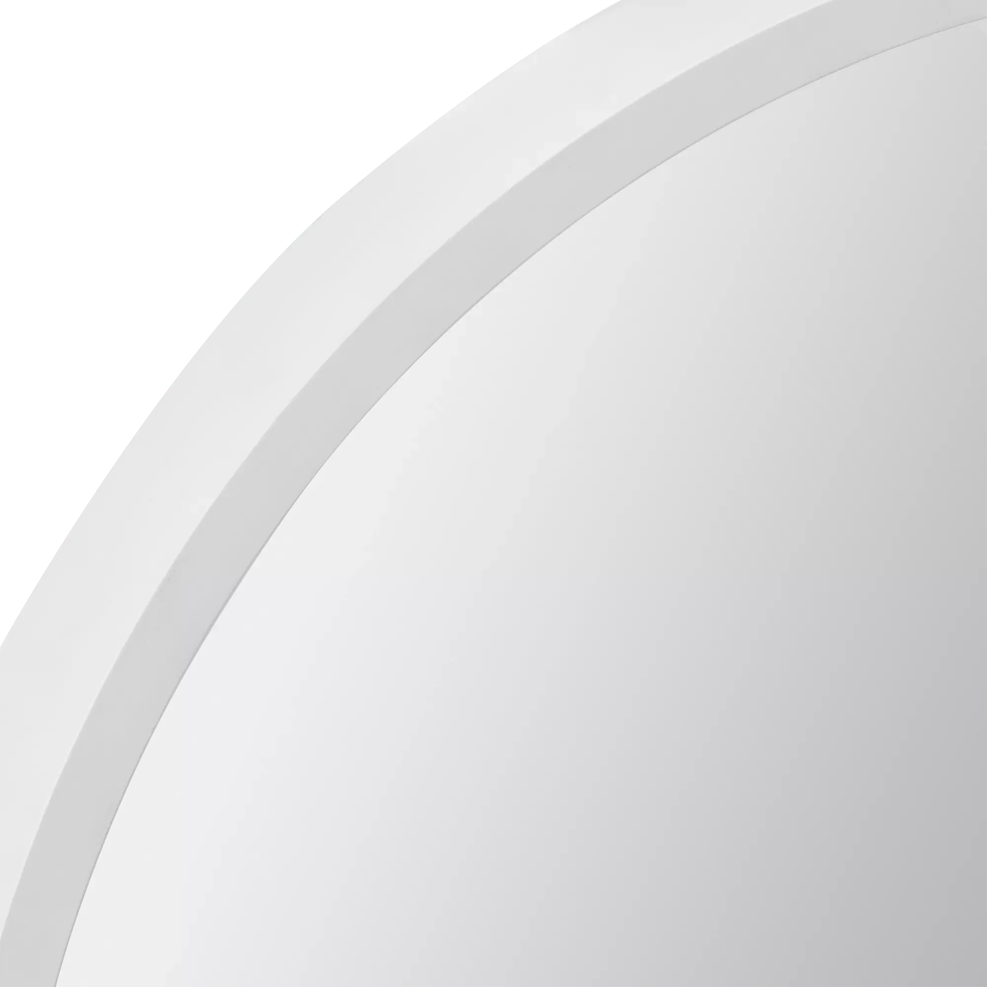 Round Mirror with White Frame - Image 3