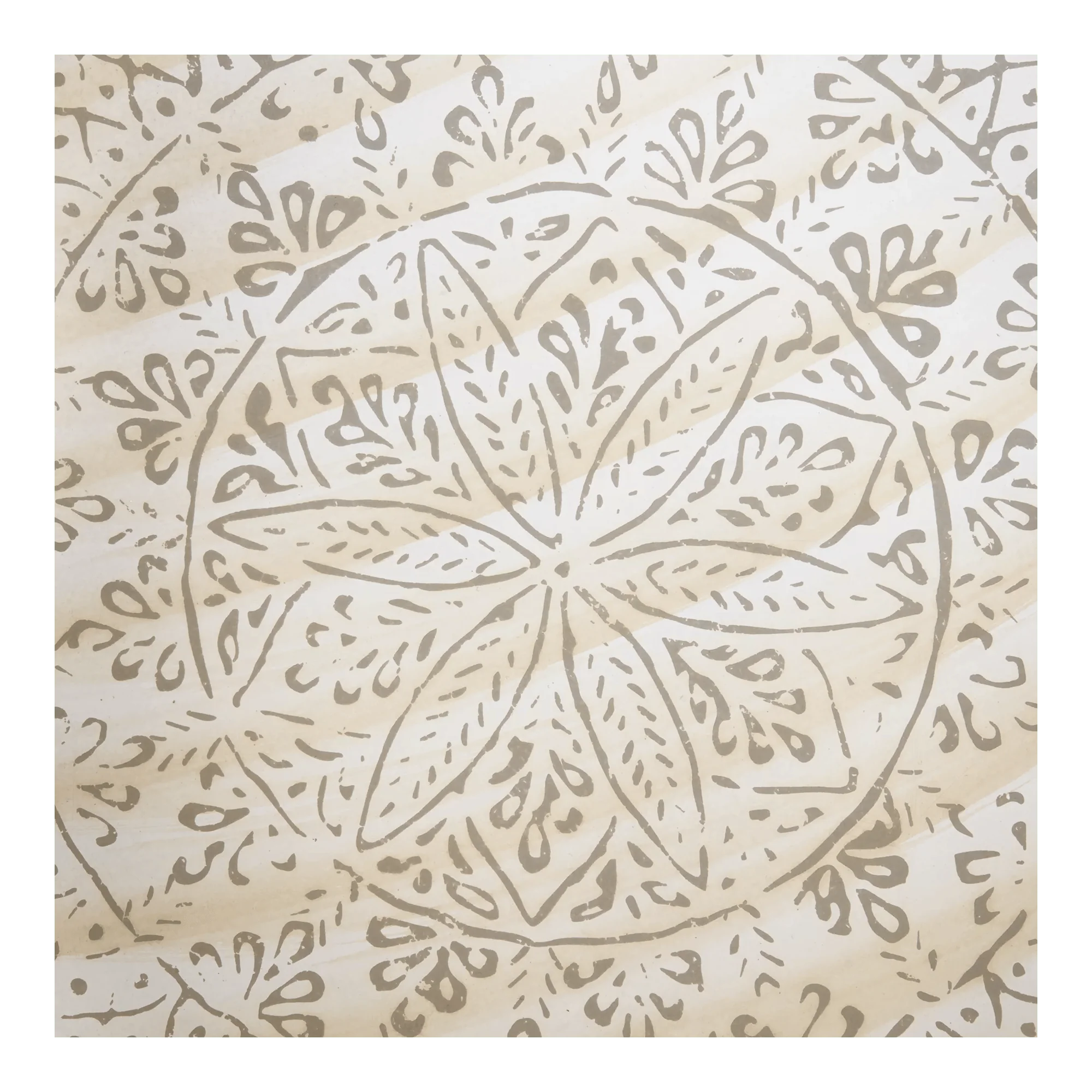 Round Patterned Wood Tray - Image 5