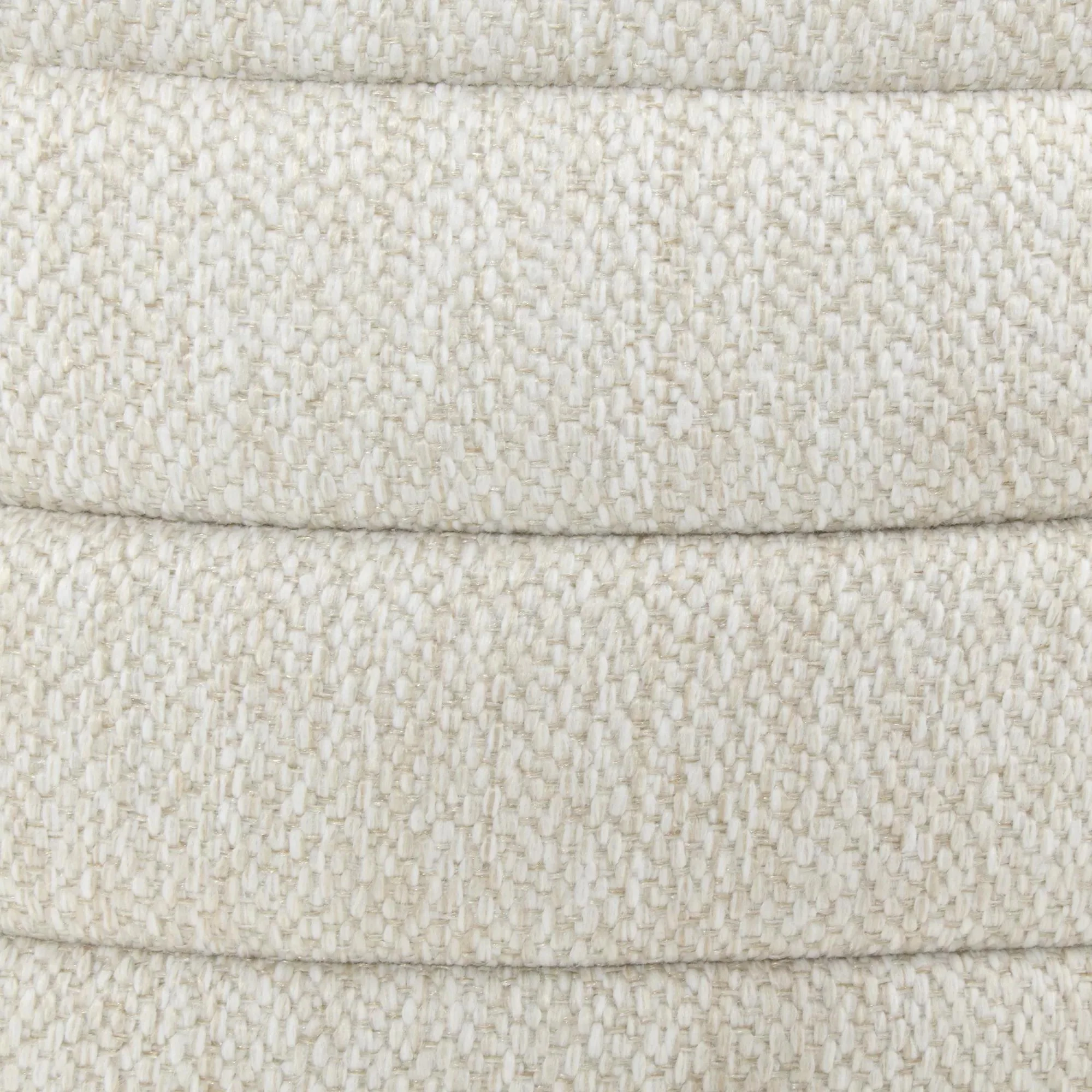 Round Storage Fabric Ottoman - Image 5