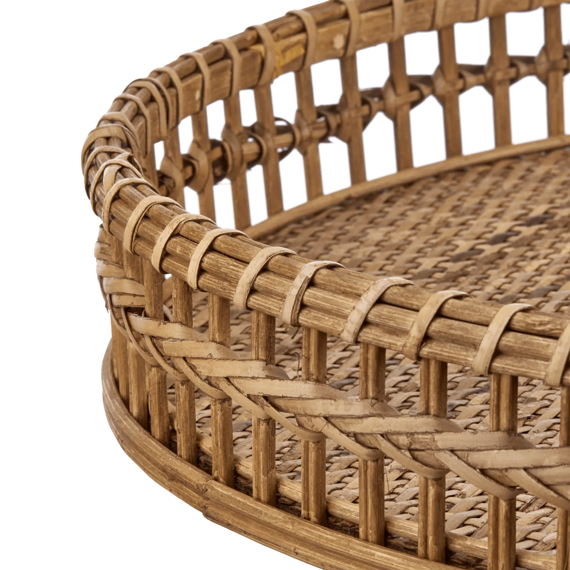 Round Wicker Tray - Image 2