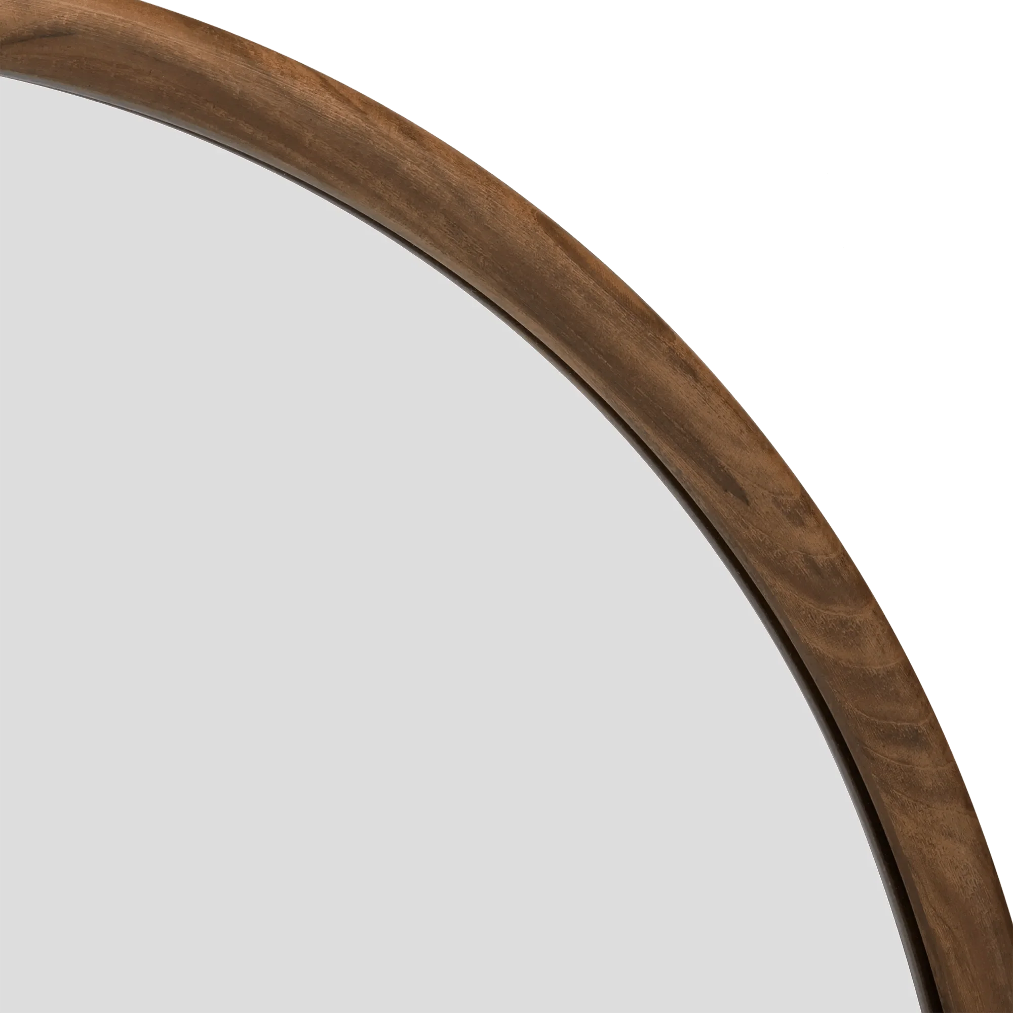 Round Wood Frame Mirror - Image 4
