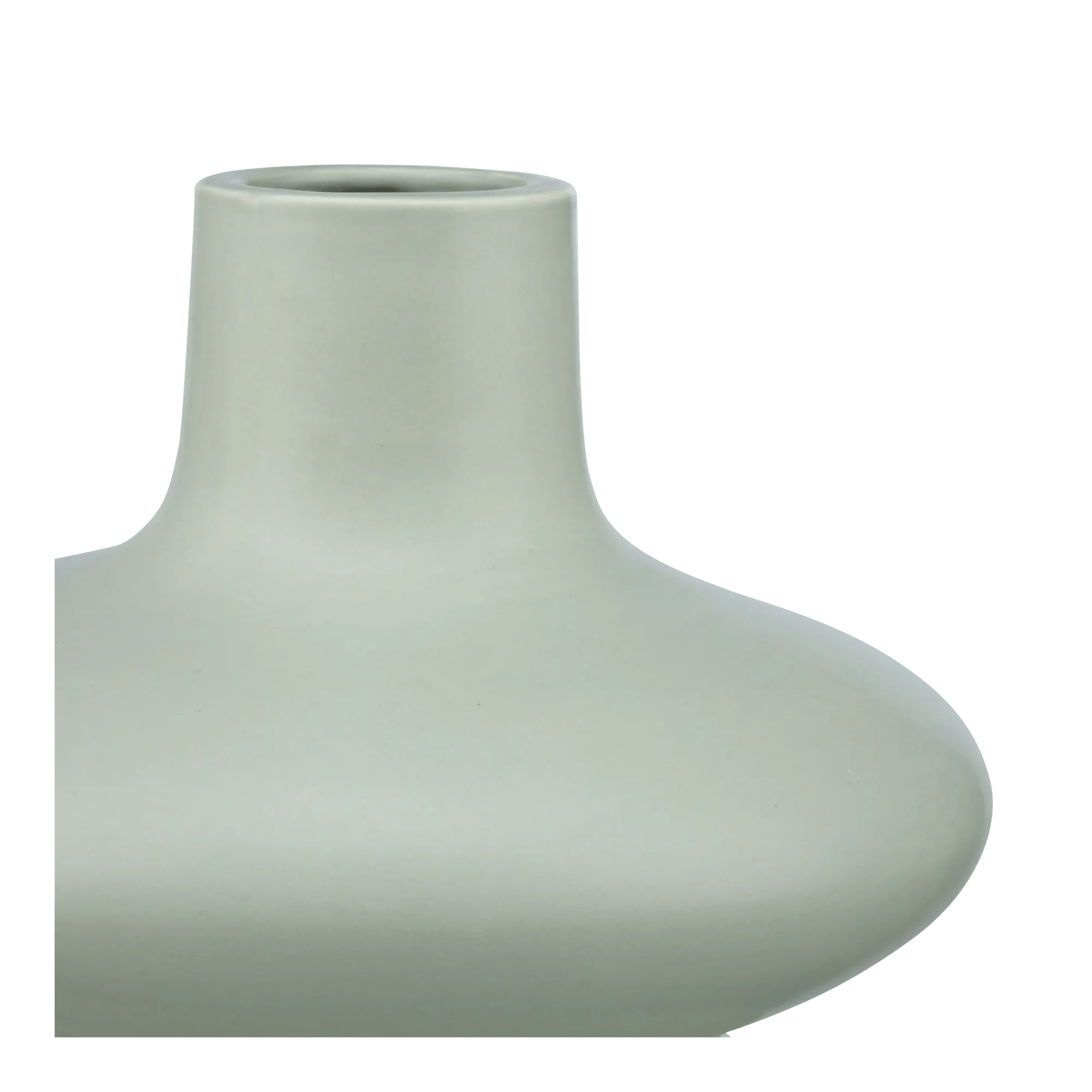 Sage Green Sculptural Decorative Vase - Image 3