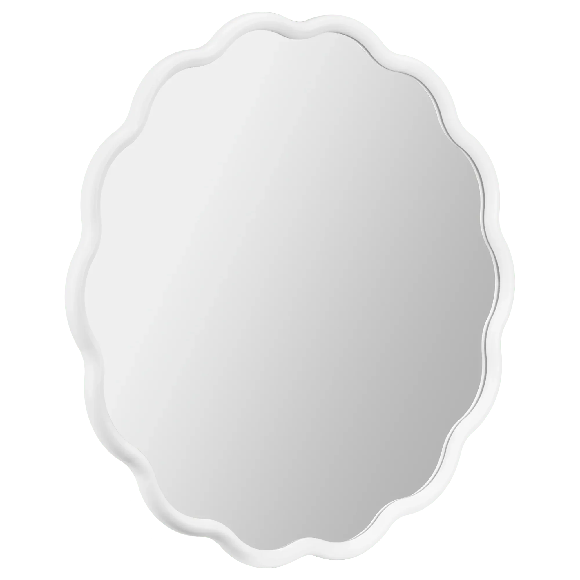 White Scalloped Mirror - Image 9